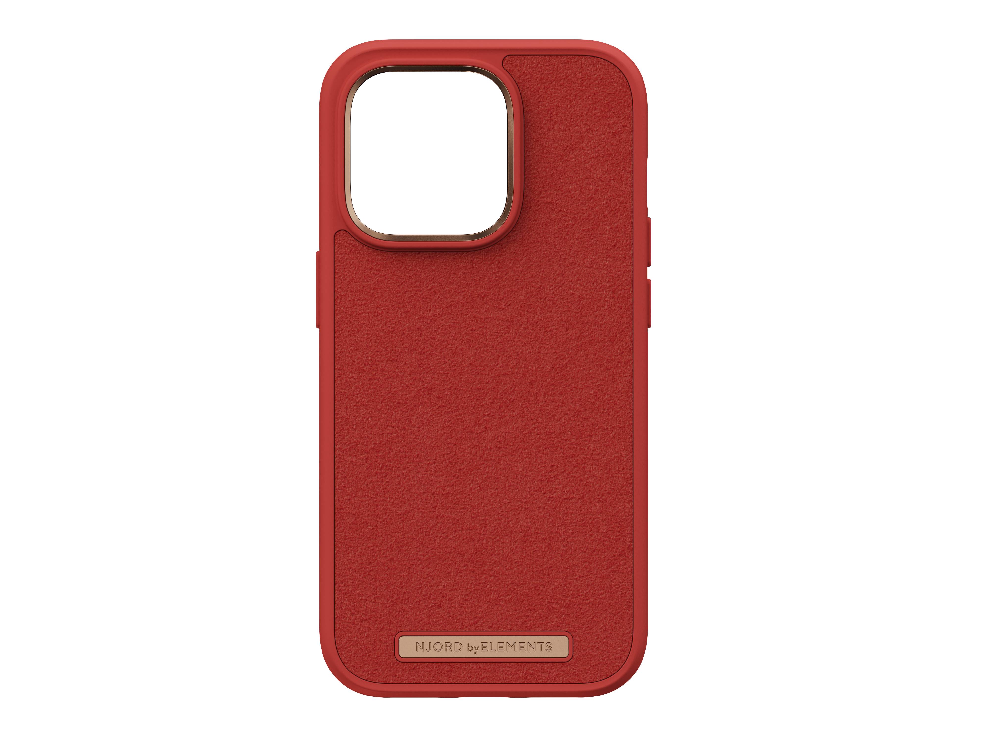 Rca Informatique - image du produit : IPHONE 14 PRO CASE NJORD SUEDE ORANGE