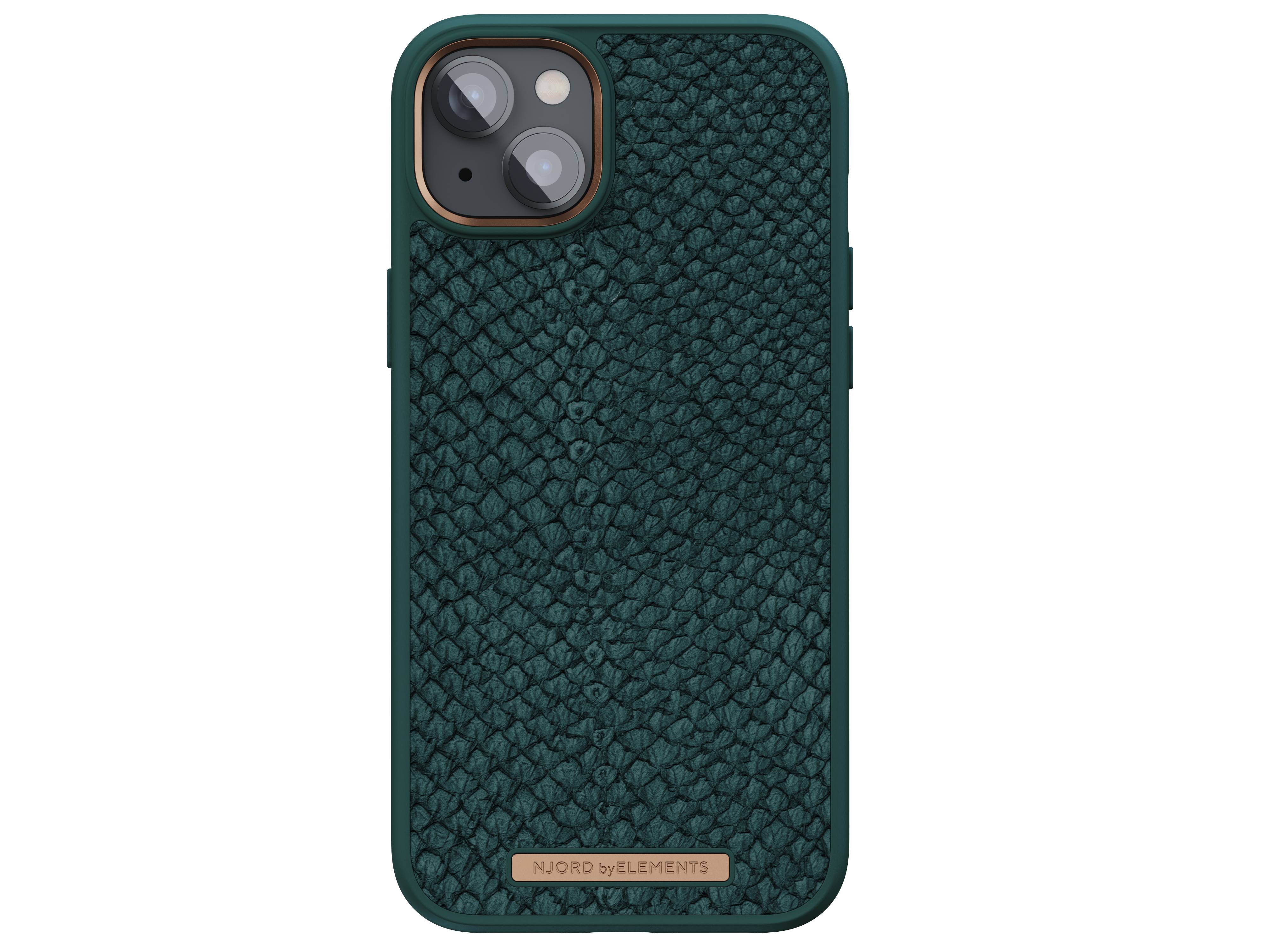 Rca Informatique - image du produit : NJORD SALMON LEATHER MAGSAFE CASE FOR IPHONE 14 PLUS GREEN