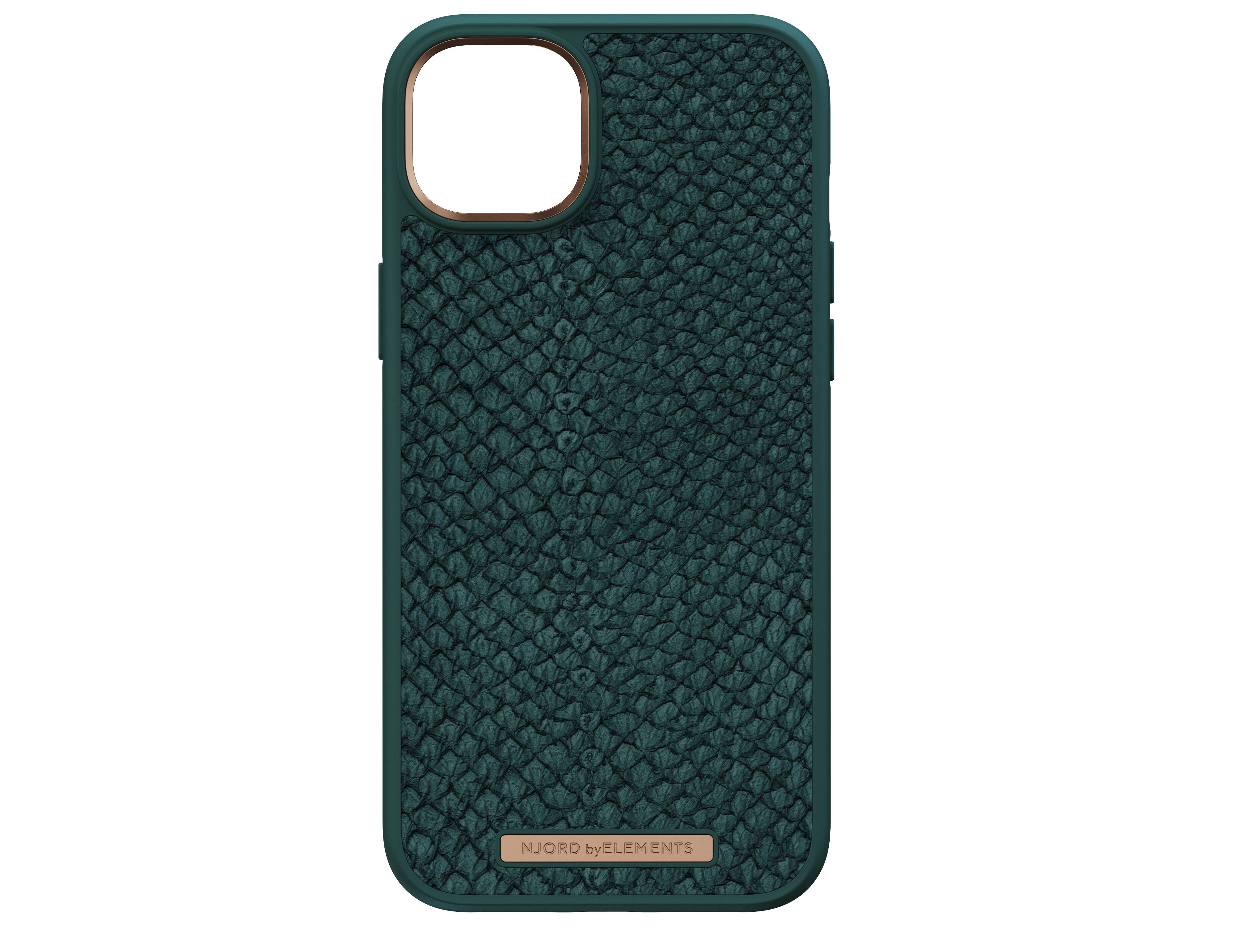 Rca Informatique - image du produit : NJORD SALMON LEATHER MAGSAFE CASE FOR IPHONE 14 PLUS GREEN