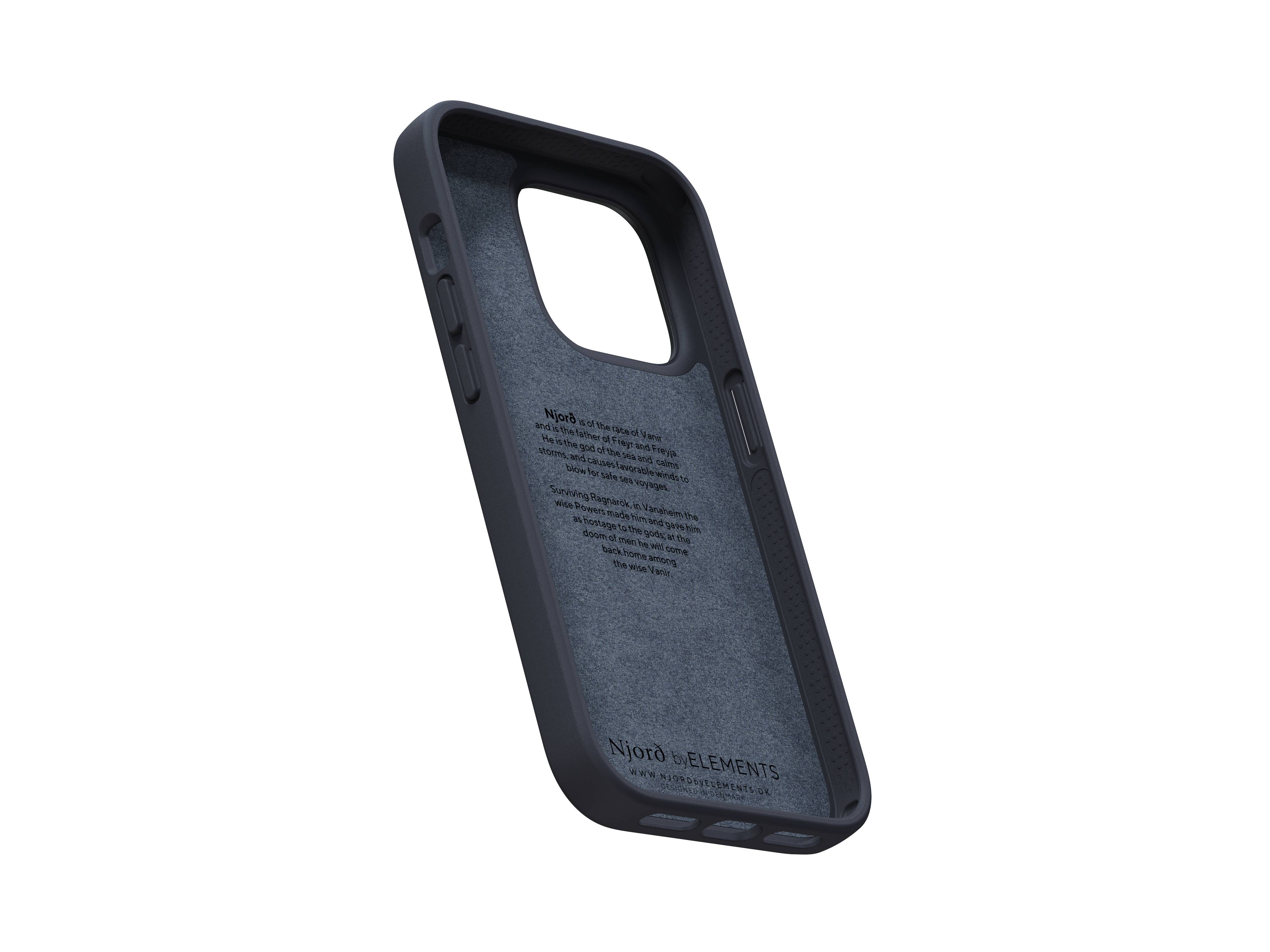 Rca Informatique - image du produit : NJORD GENUINE LEATHER CASE IPHONE 14 PRO BLACK