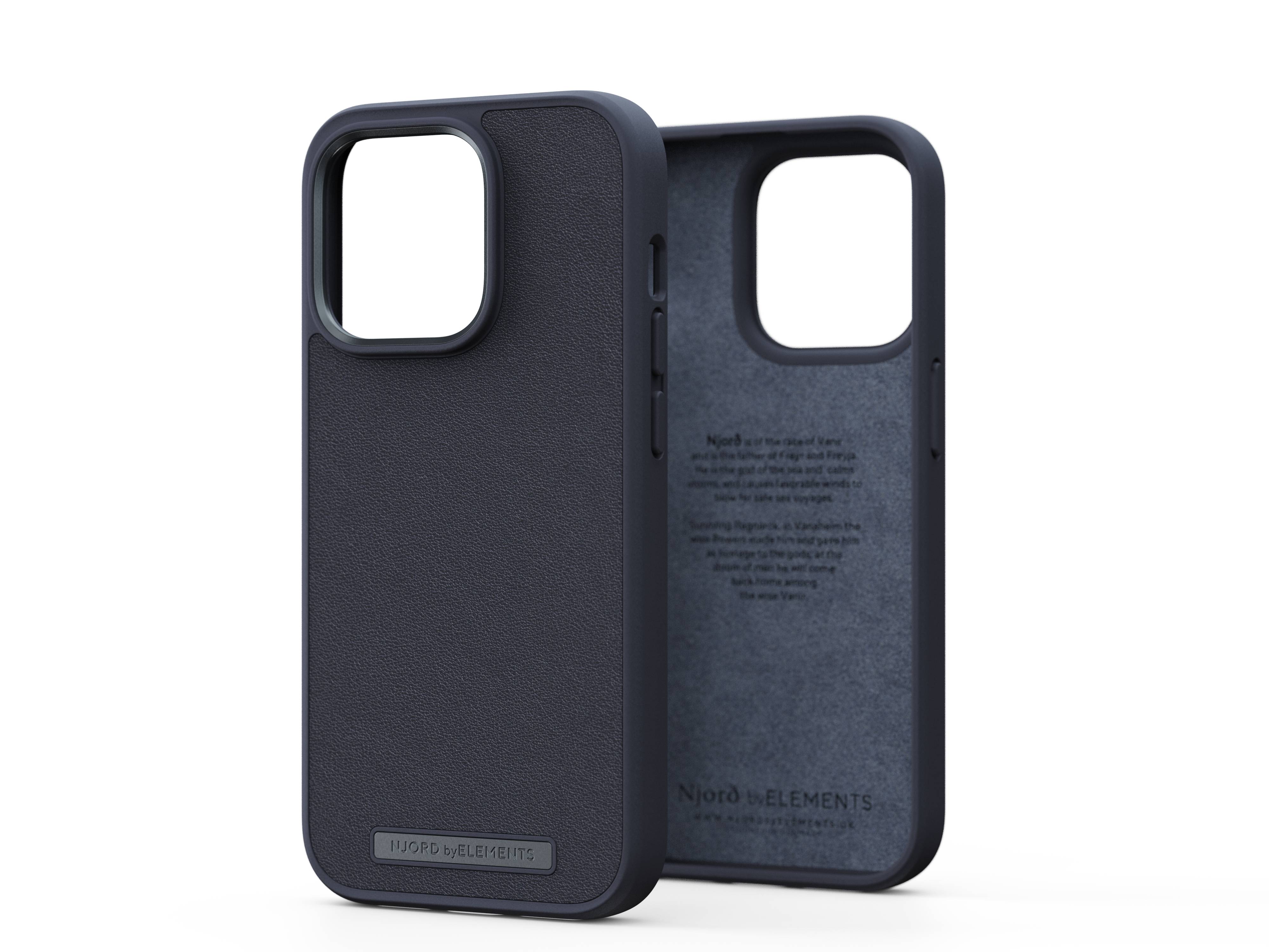 Rca Informatique - Image du produit : NJORD GENUINE LEATHER CASE IPHONE 14 PRO BLACK