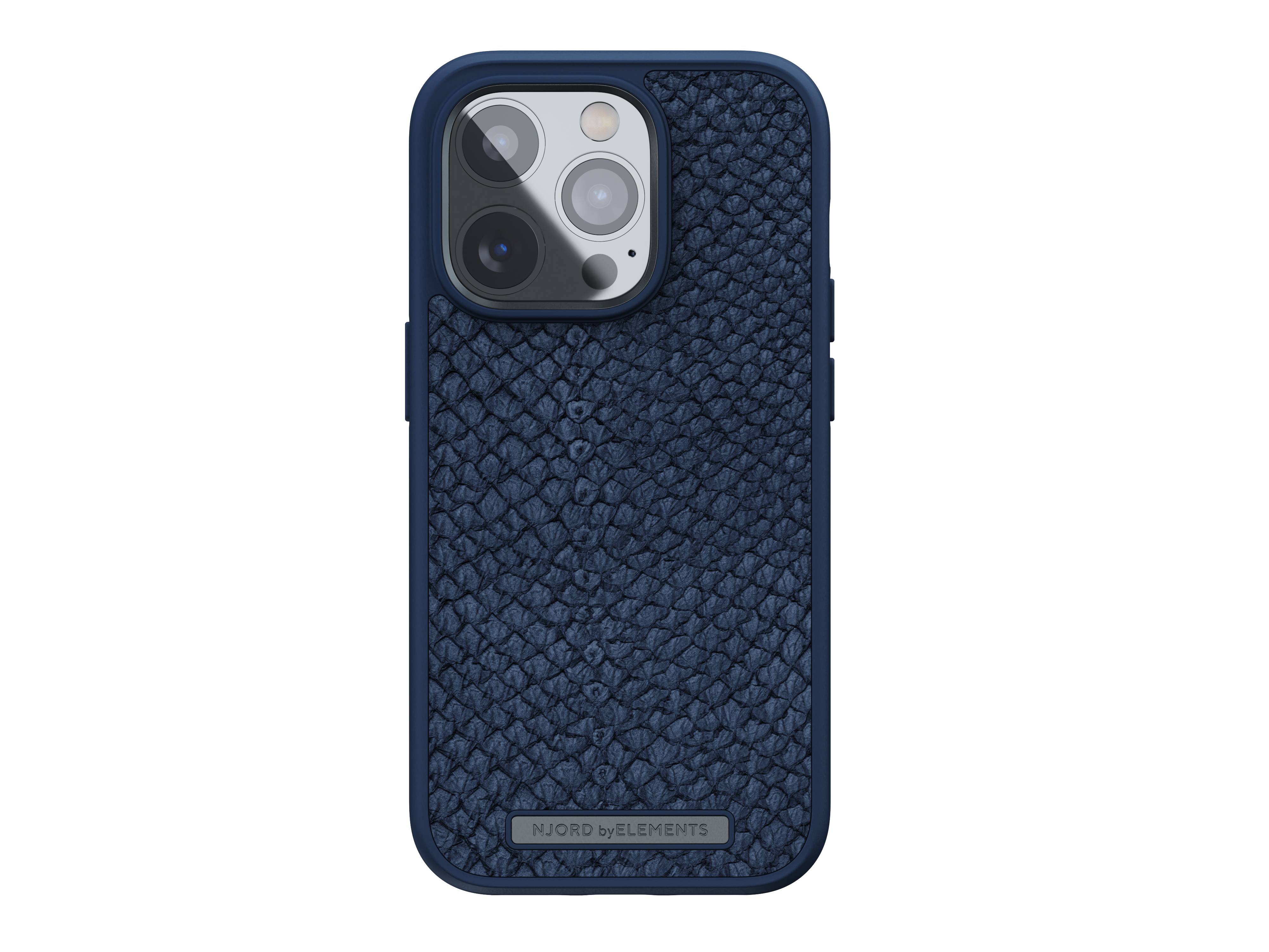 Rca Informatique - image du produit : NJORD SALMON LEATHER MAGSAFE CASE FOR IPHONE 14 PRO BLUE