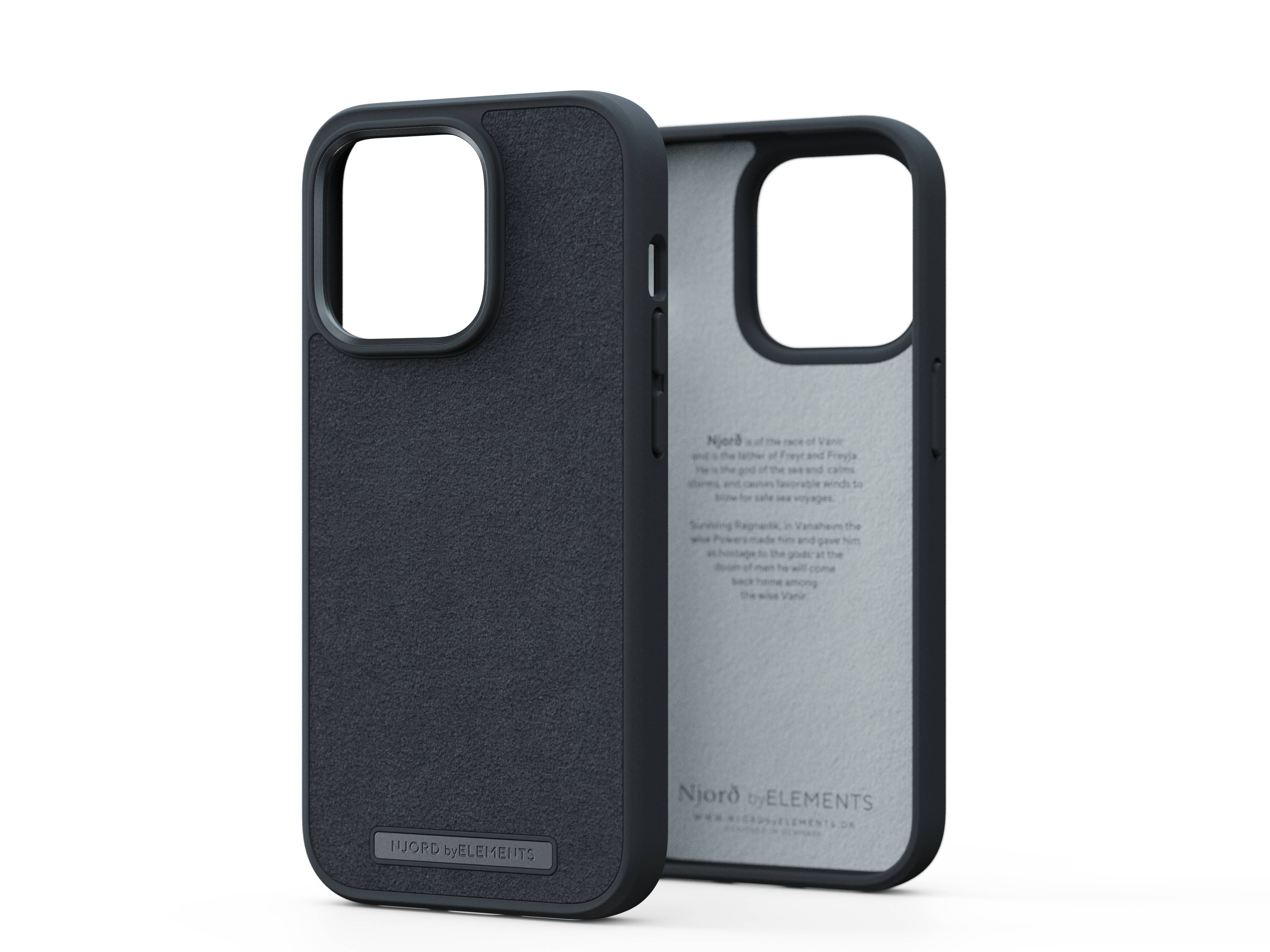 Rca Informatique - image du produit : NJORD SUEDE COMFORT+ CASE FOR IPHONE 14 PRO BLACK