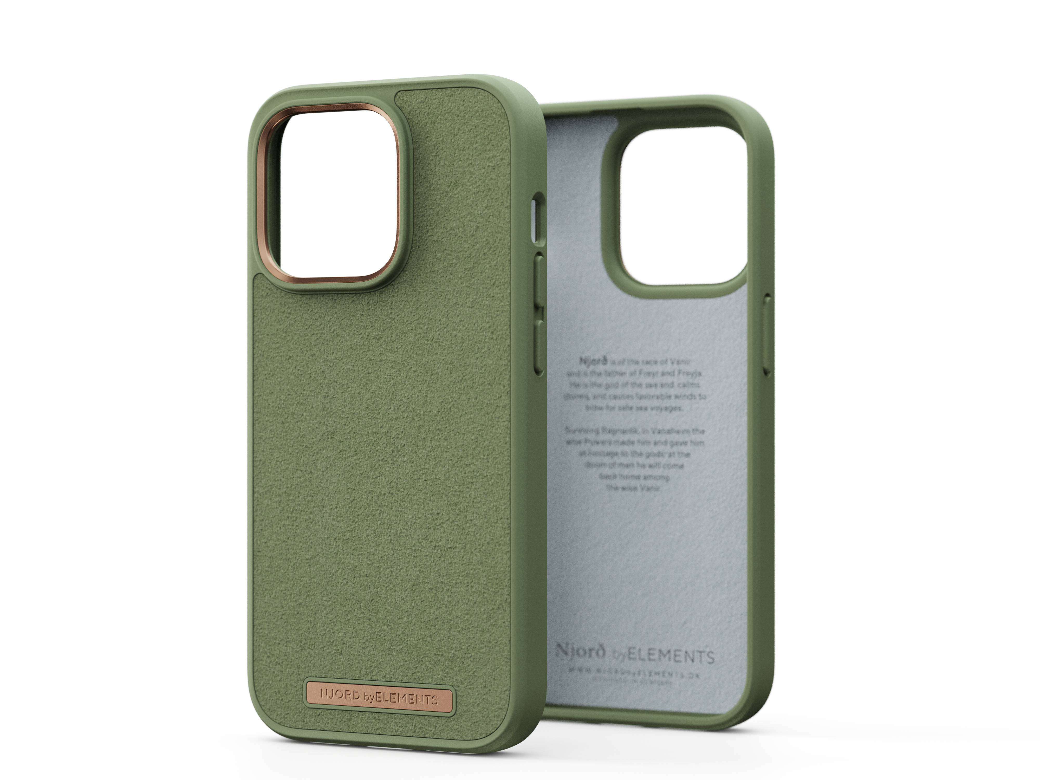 Rca Informatique - Image du produit : IPHONE 14 PRO CASE NJORD SUEDE GREEN