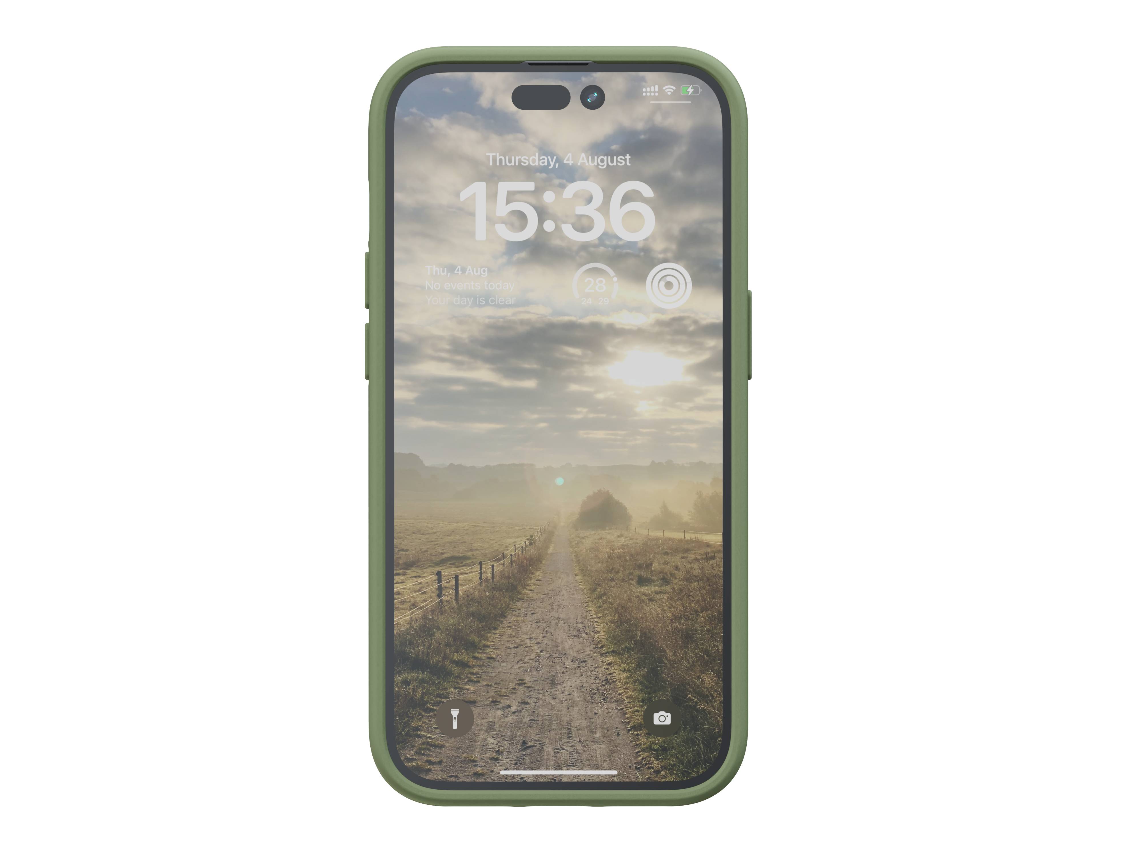 Rca Informatique - image du produit : IPHONE 14 PRO CASE NJORD SUEDE GREEN