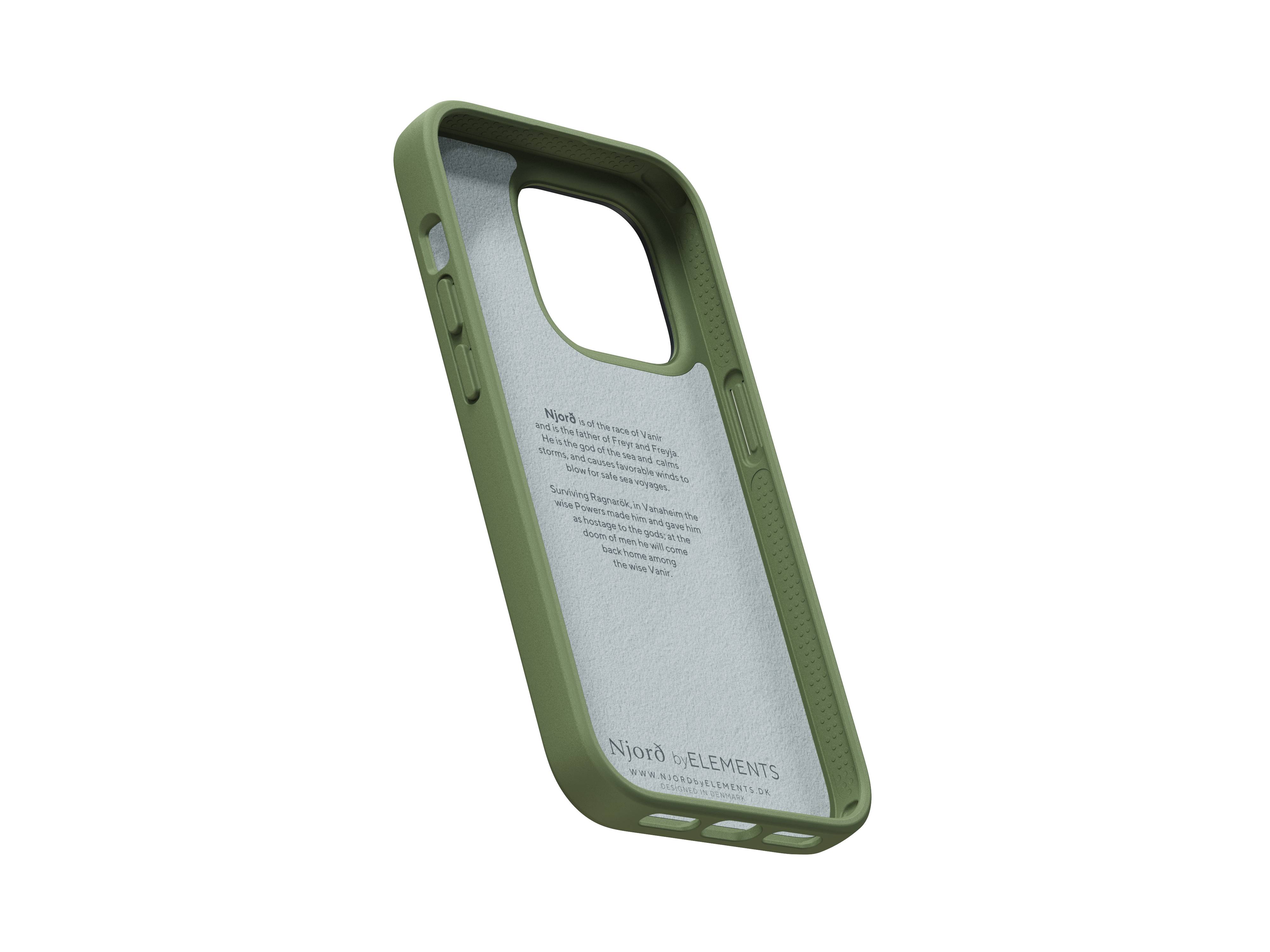 Rca Informatique - image du produit : IPHONE 14 PRO CASE NJORD SUEDE GREEN