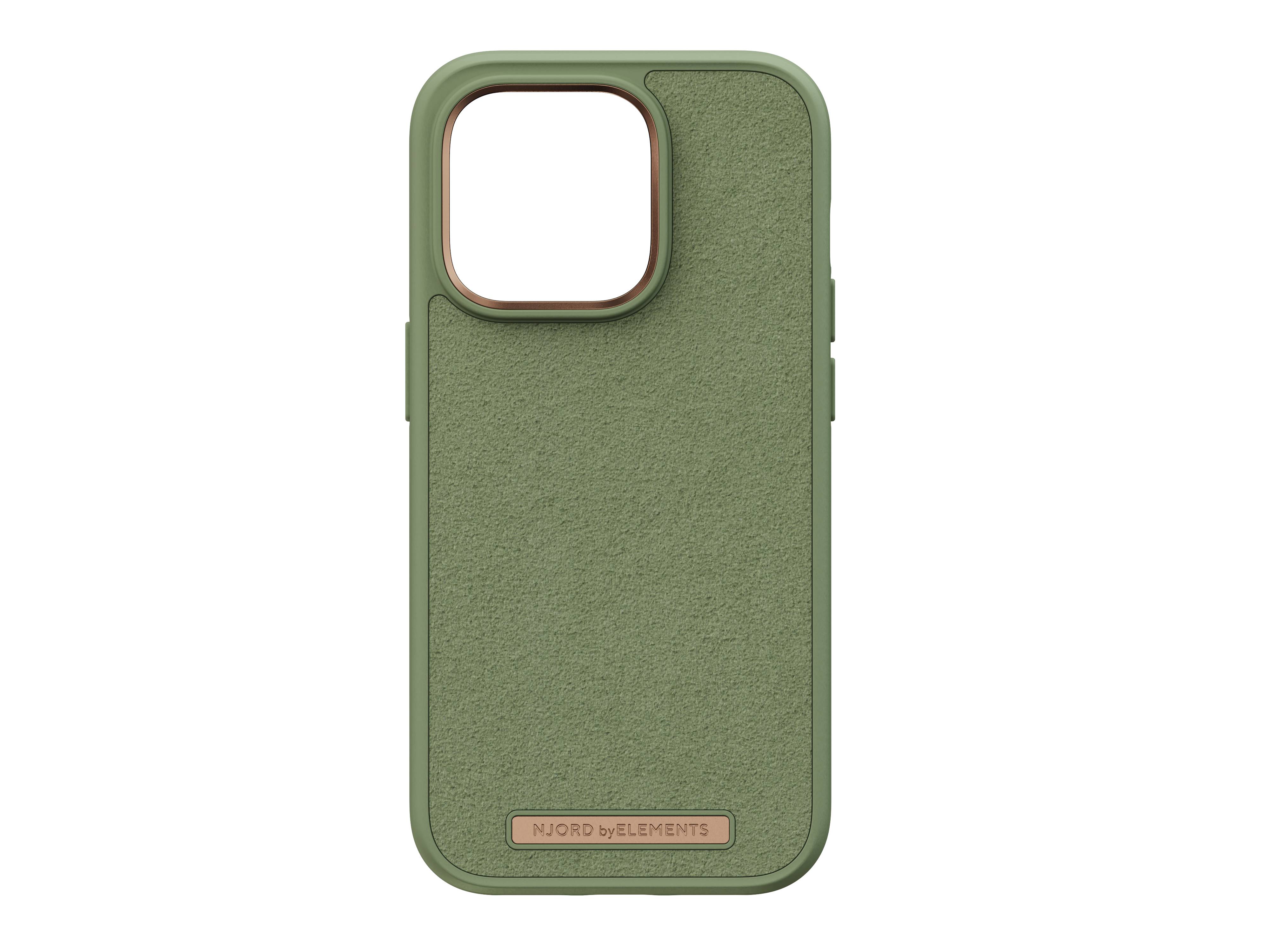 Rca Informatique - image du produit : IPHONE 14 PRO CASE NJORD SUEDE GREEN