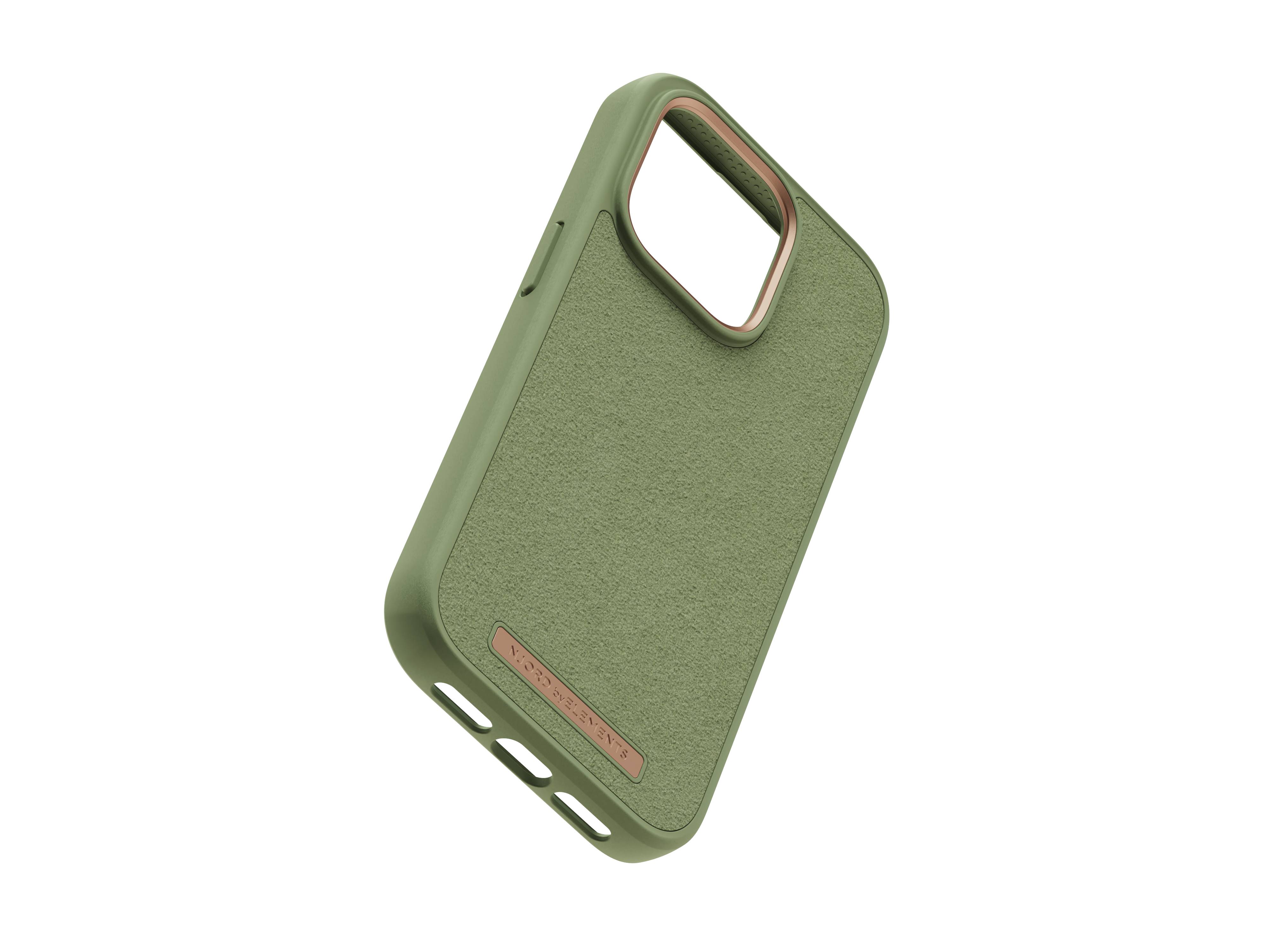 Rca Informatique - image du produit : IPHONE 14 PRO CASE NJORD SUEDE GREEN