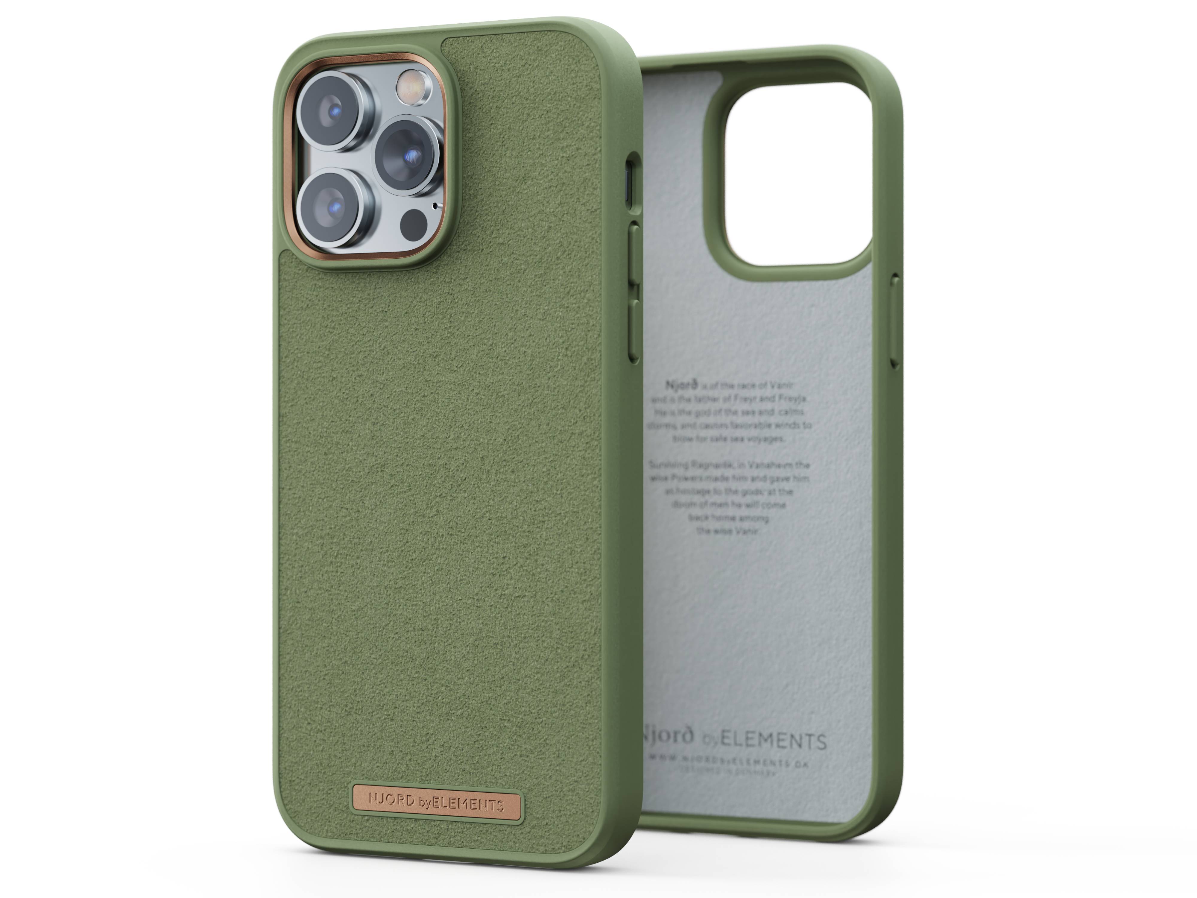 Rca Informatique - image du produit : IPHONE 14 PRO MAX CASE NJORD SUEDE GREEN