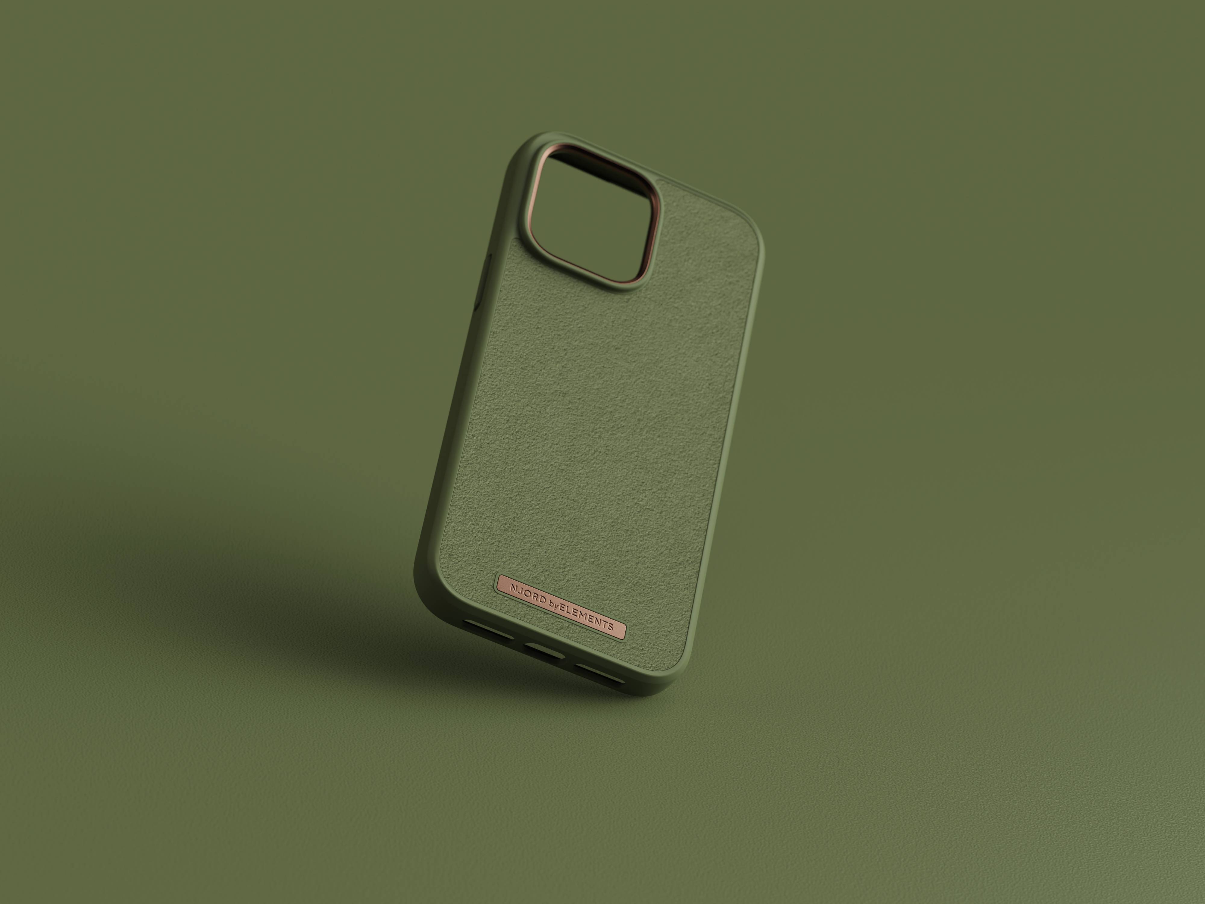 Rca Informatique - image du produit : IPHONE 14 PRO MAX CASE NJORD SUEDE GREEN