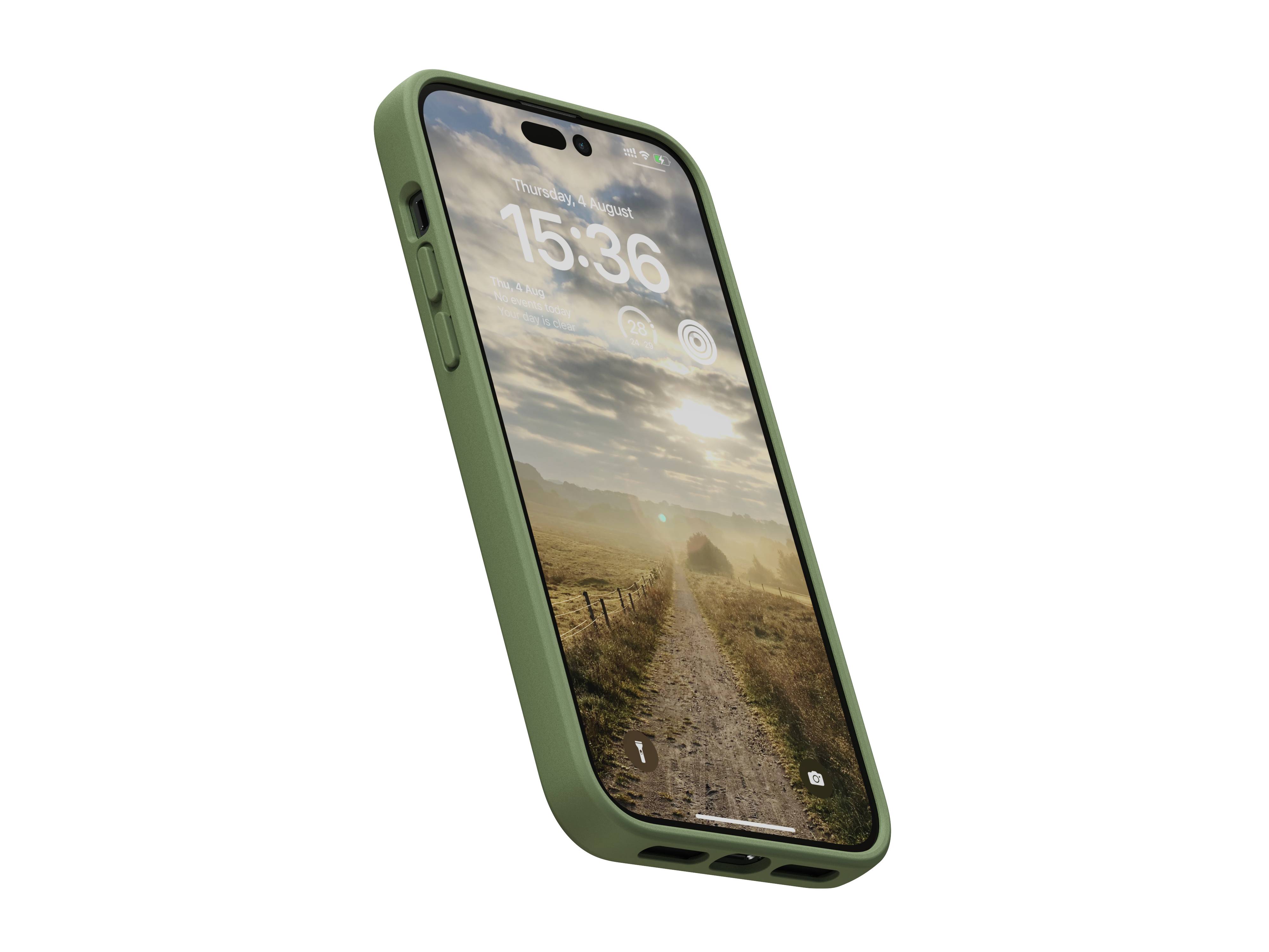 Rca Informatique - image du produit : IPHONE 14 PRO MAX CASE NJORD SUEDE GREEN