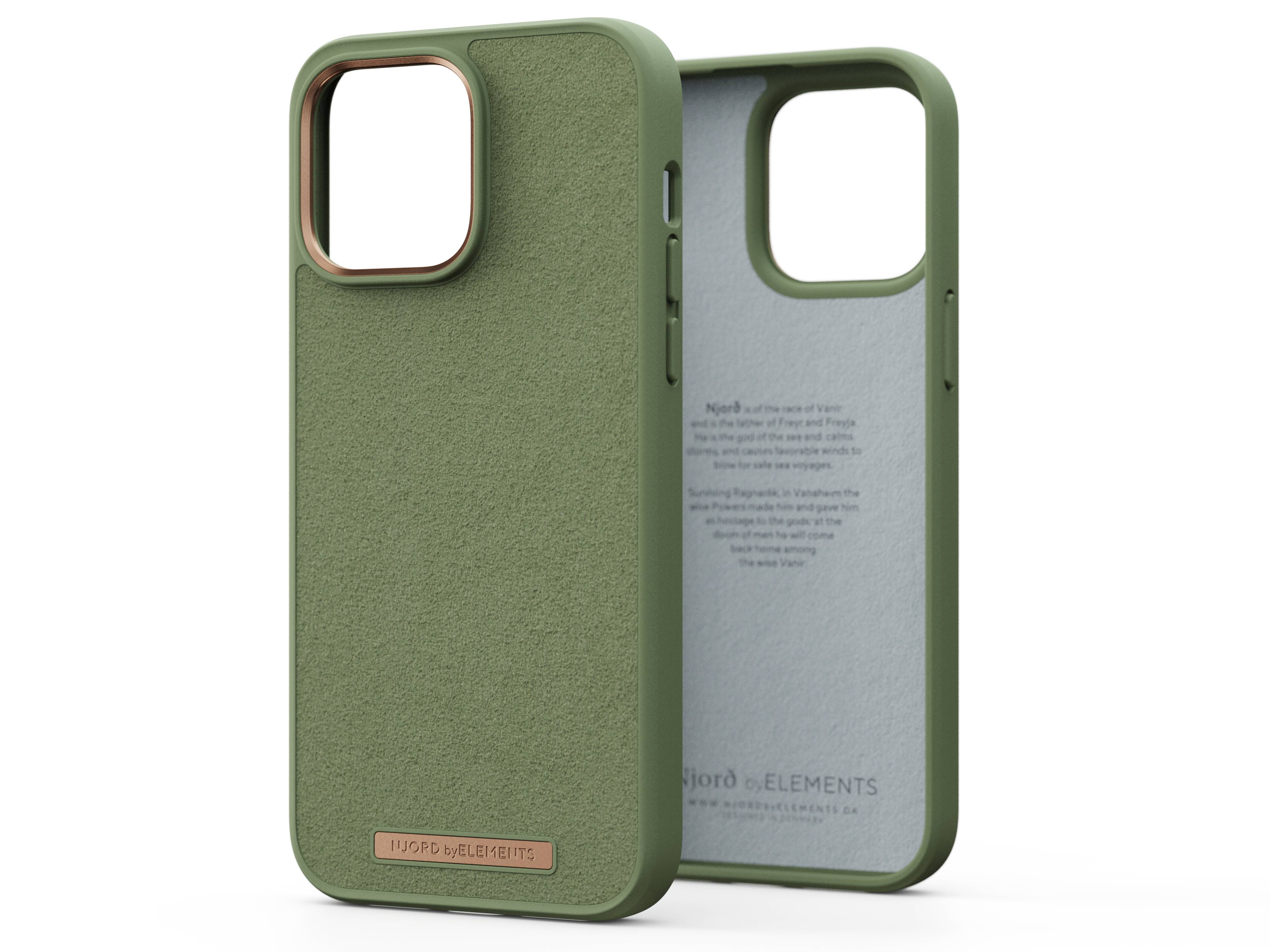 Rca Informatique - Image du produit : IPHONE 14 PRO MAX CASE NJORD SUEDE GREEN