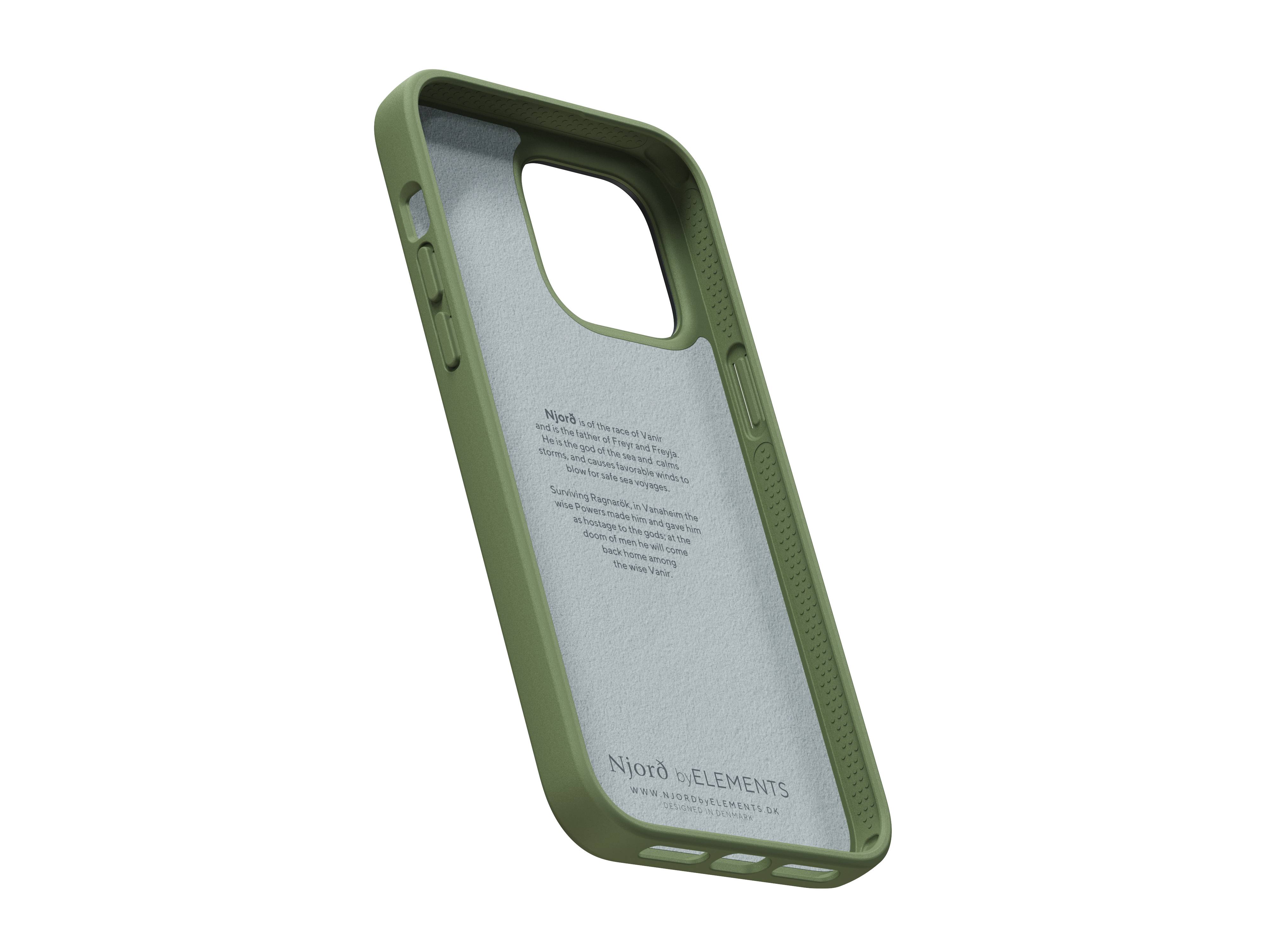 Rca Informatique - image du produit : IPHONE 14 PRO MAX CASE NJORD SUEDE GREEN