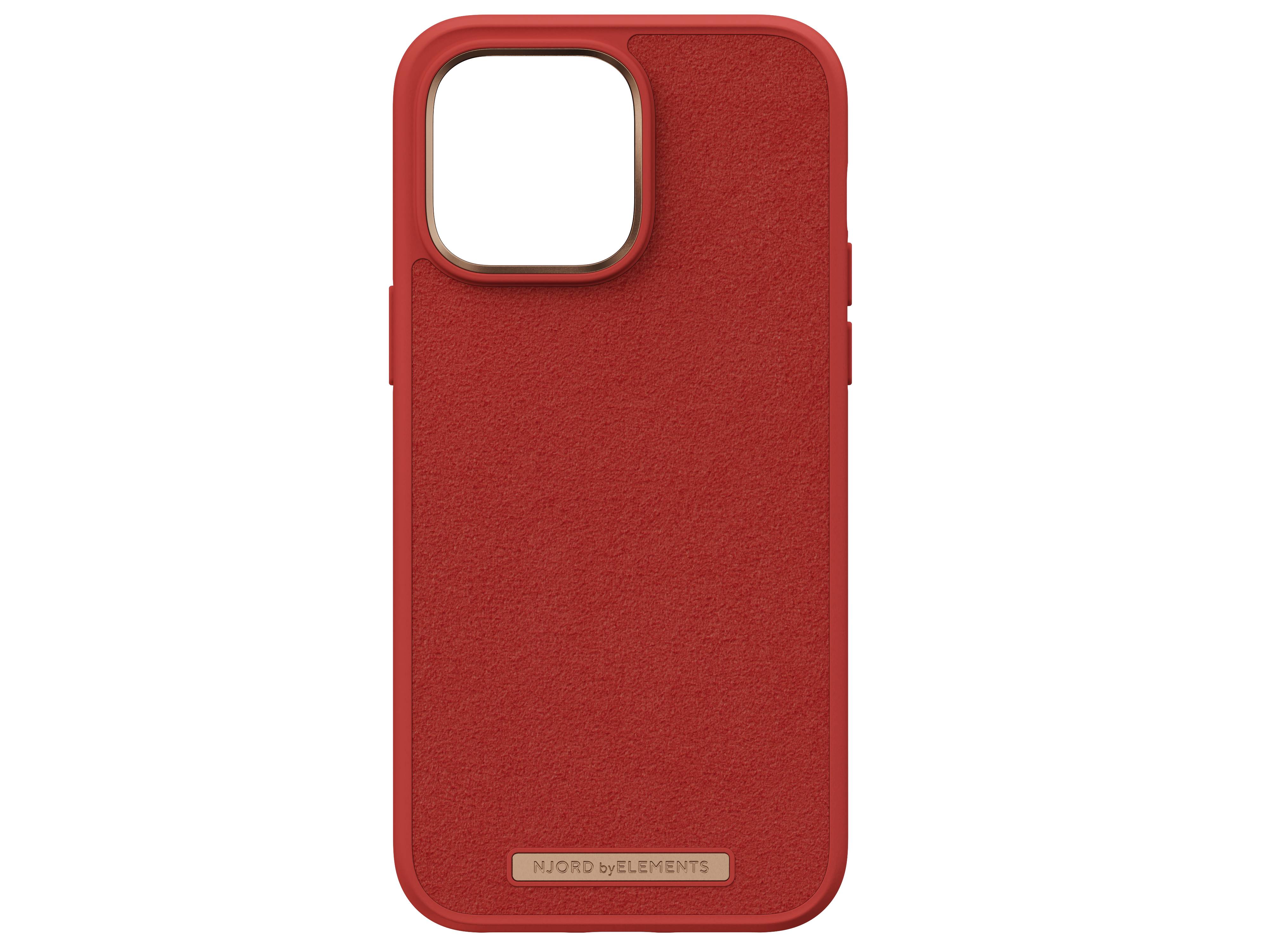 Rca Informatique - image du produit : IPHONE 14 PRO MAX CASE NJORD SUEDE ORANGE