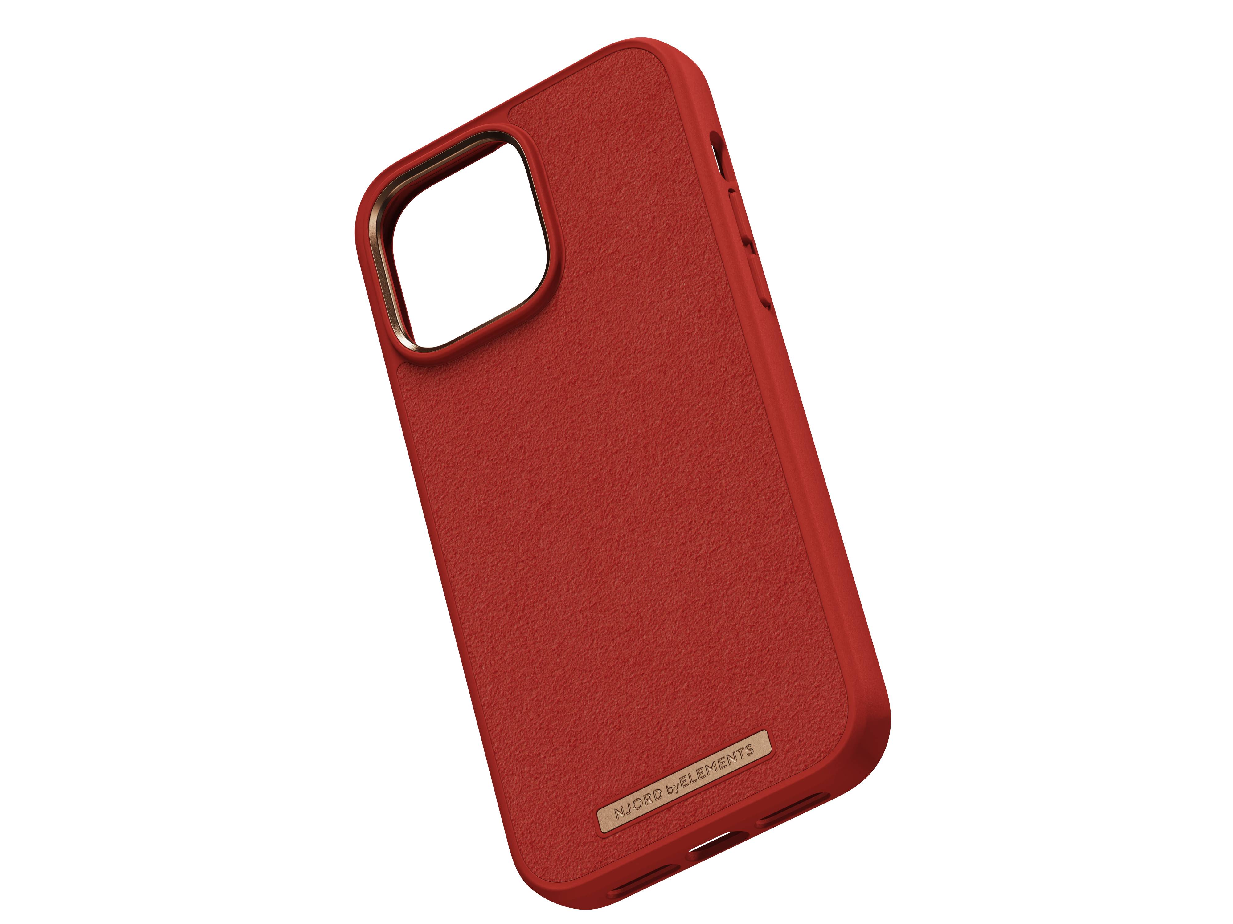 Rca Informatique - image du produit : IPHONE 14 PRO MAX CASE NJORD SUEDE ORANGE