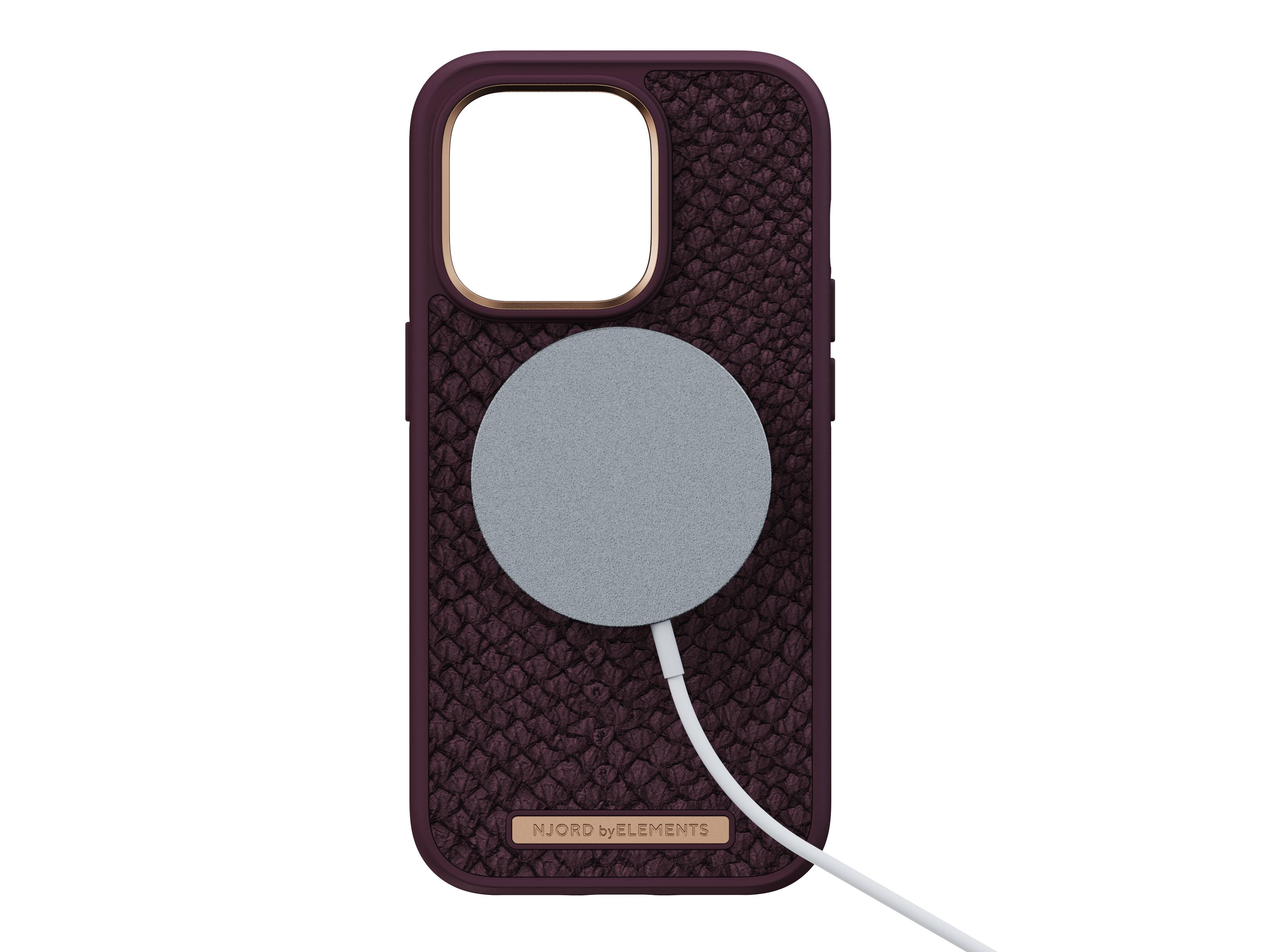 Rca Informatique - image du produit : NJORD SALMON LEATHER MAGSAFE CASE FOR IPHONE 14 PRO RUST