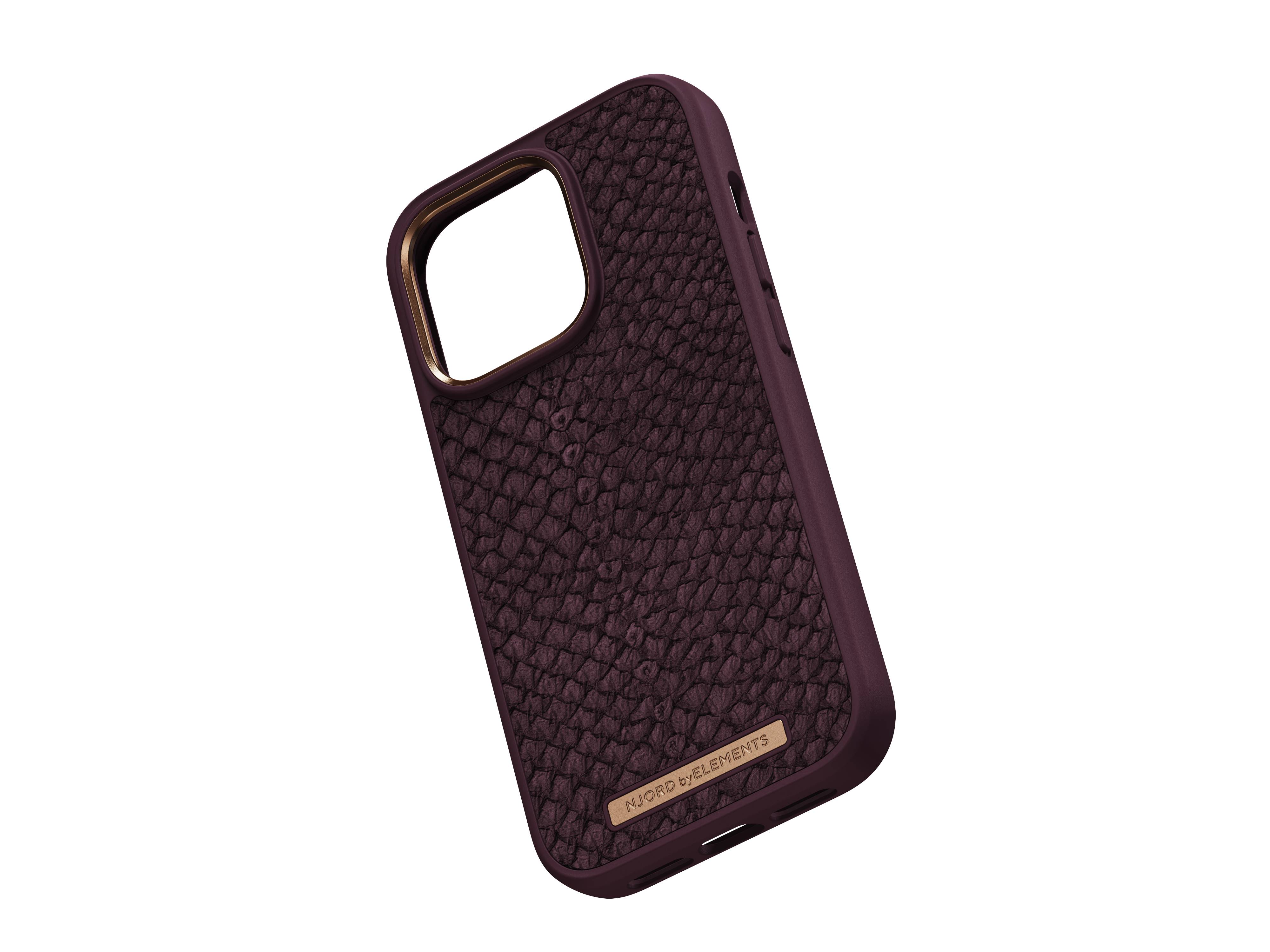 Rca Informatique - image du produit : NJORD SALMON LEATHER MAGSAFE CASE FOR IPHONE 14 PRO RUST