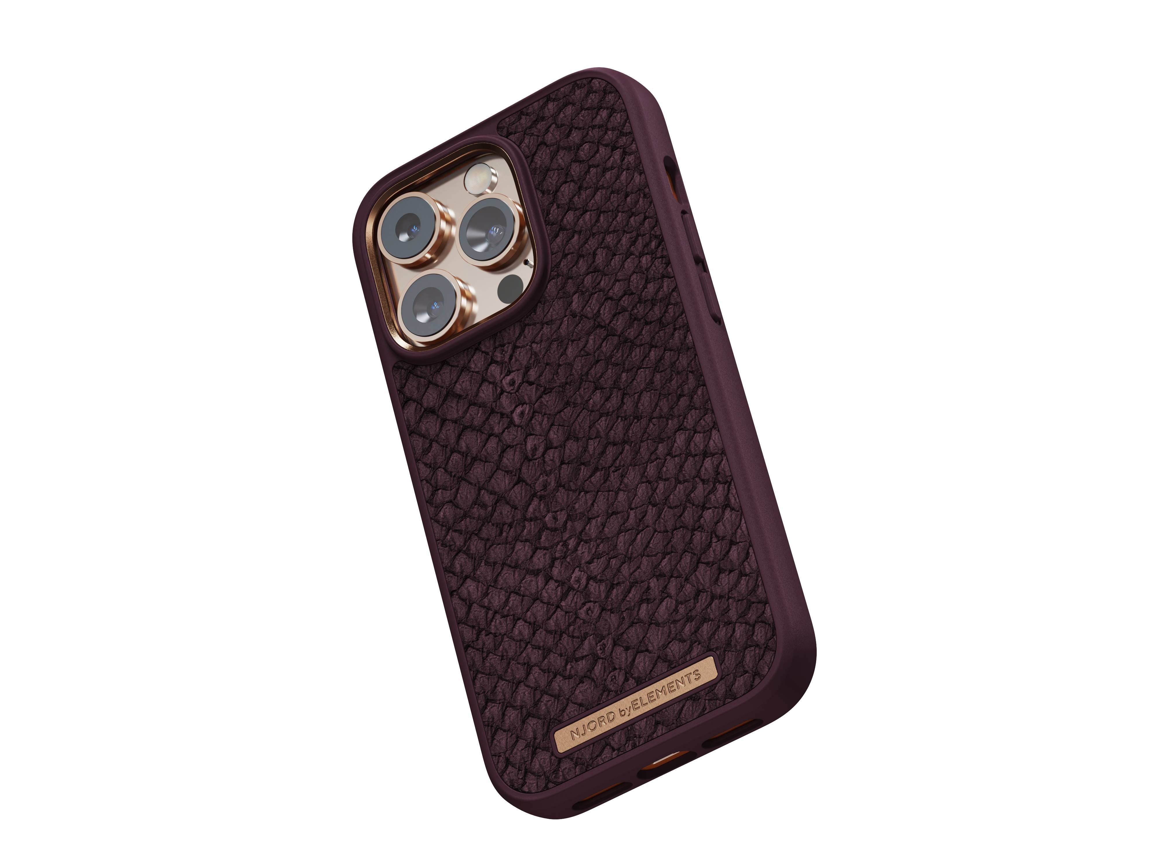 Rca Informatique - image du produit : NJORD SALMON LEATHER MAGSAFE CASE FOR IPHONE 14 PRO RUST