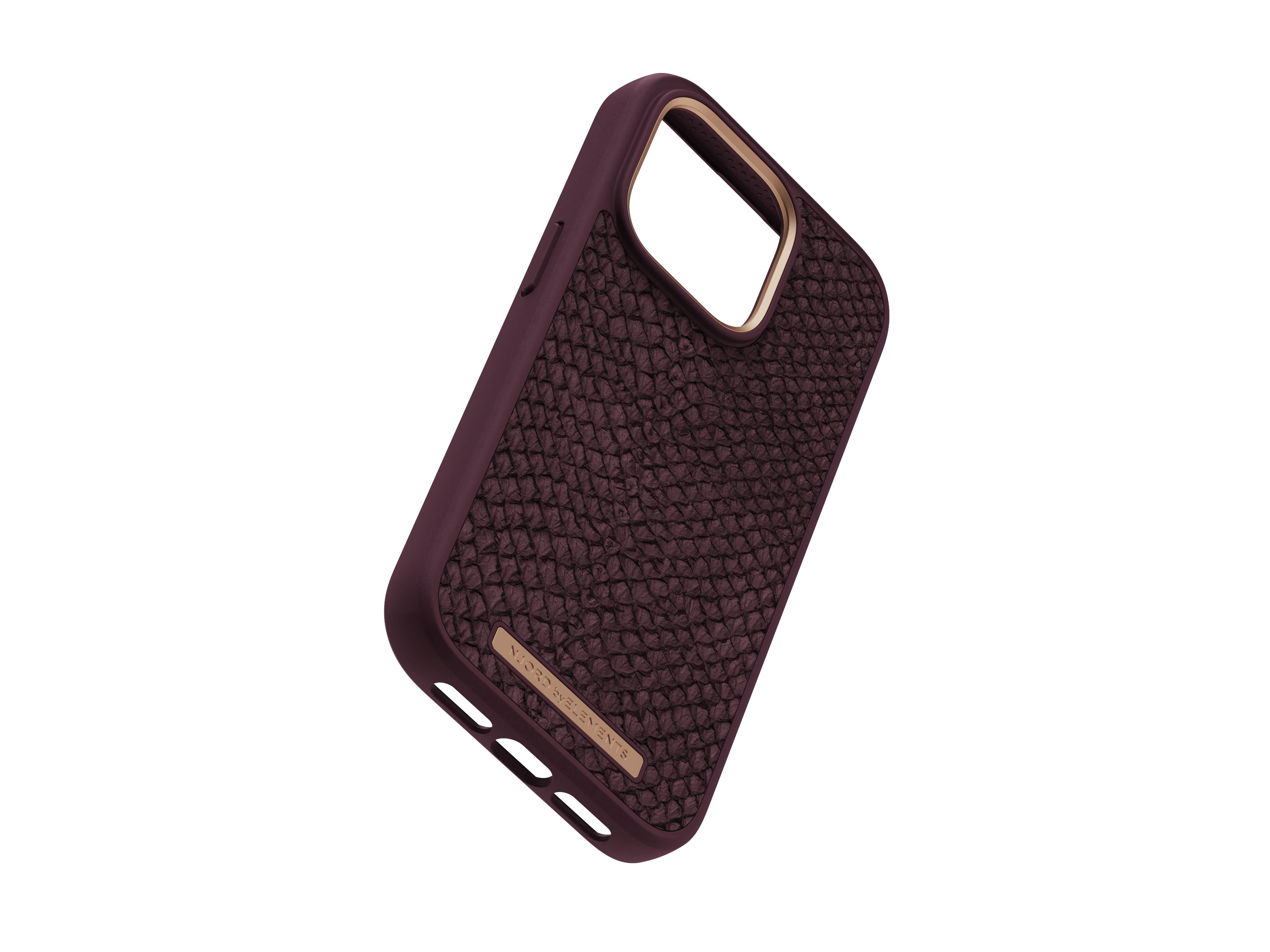 Rca Informatique - image du produit : NJORD SALMON LEATHER MAGSAFE CASE FOR IPHONE 14 PRO RUST