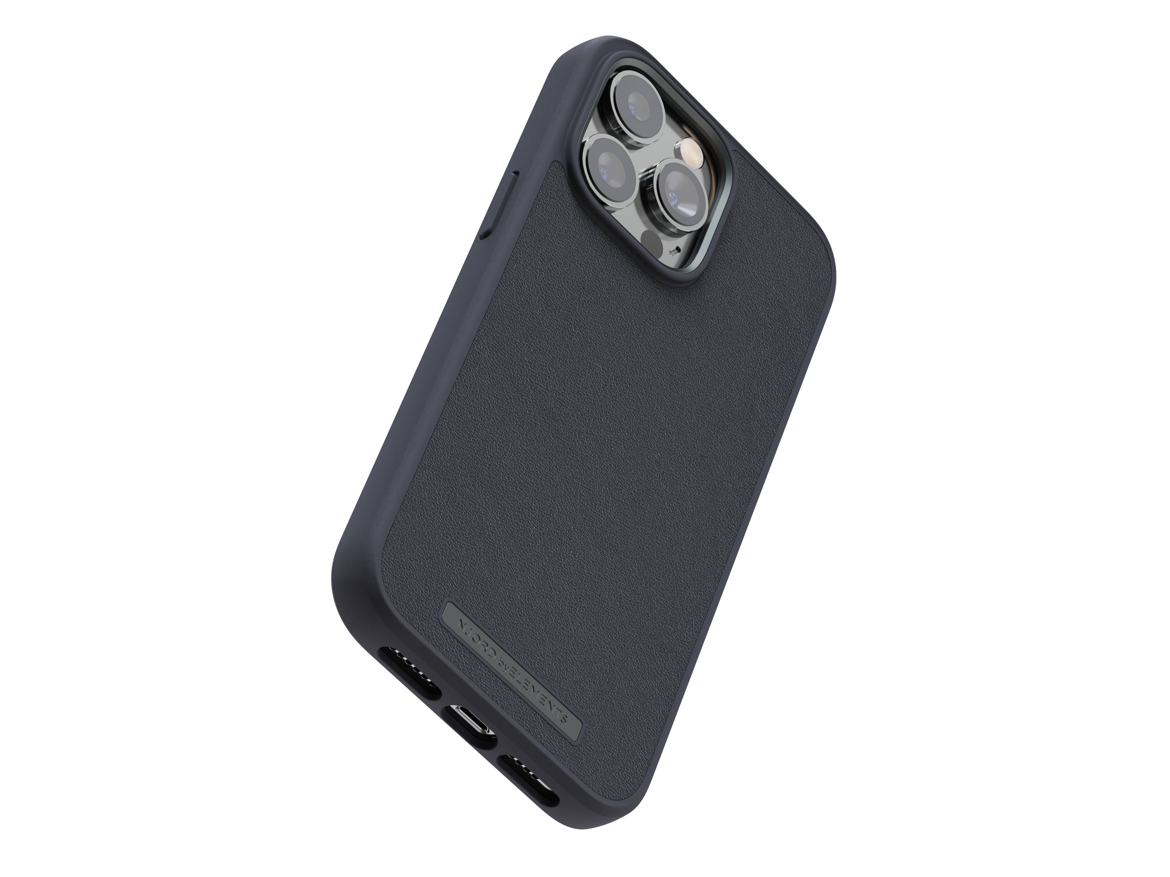 Rca Informatique - image du produit : IPHONE 14 PRO MAX CASE NJORD - GENUINE LEATHER BLACK