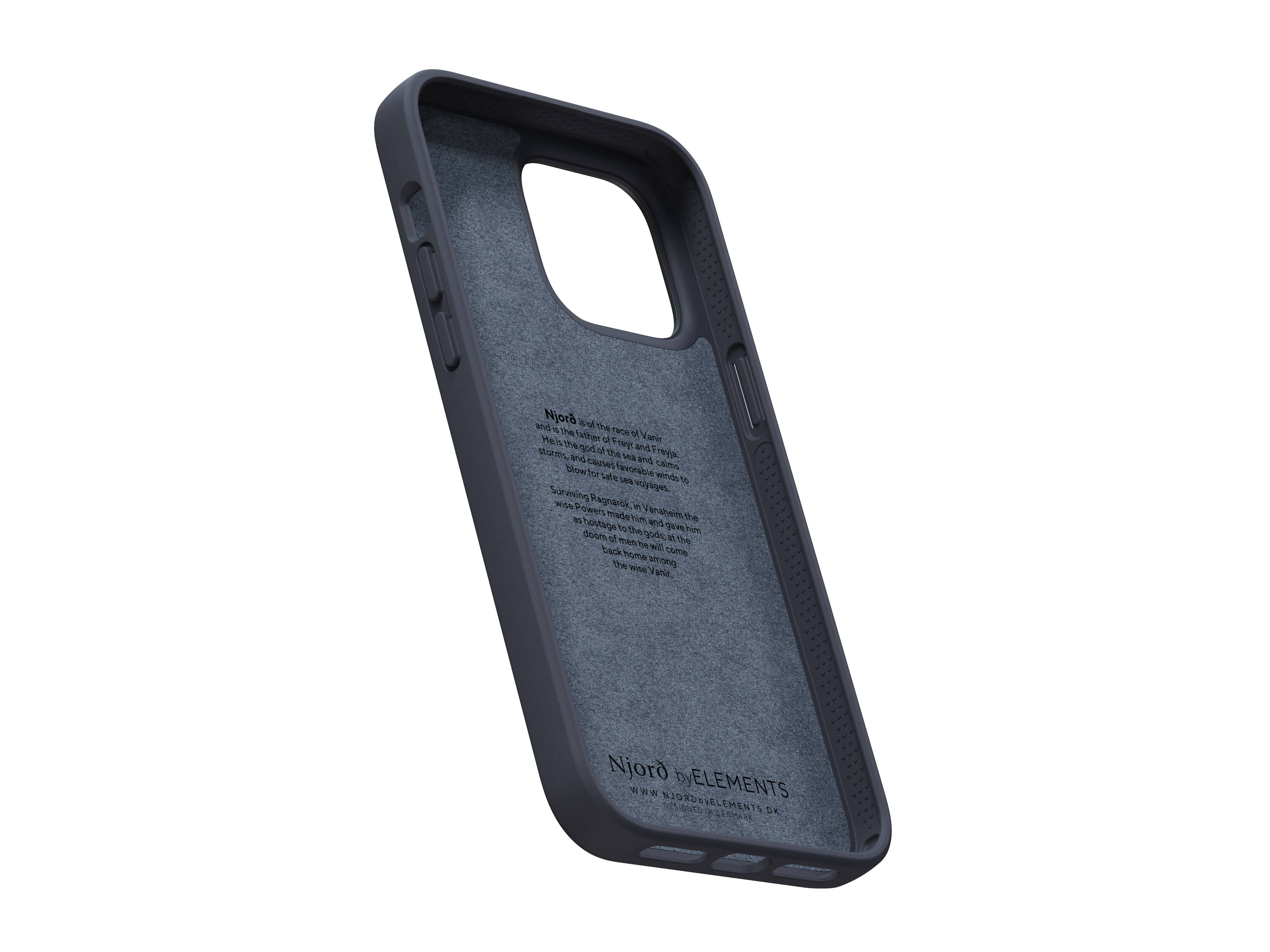 Rca Informatique - image du produit : IPHONE 14 PRO MAX CASE NJORD - GENUINE LEATHER BLACK