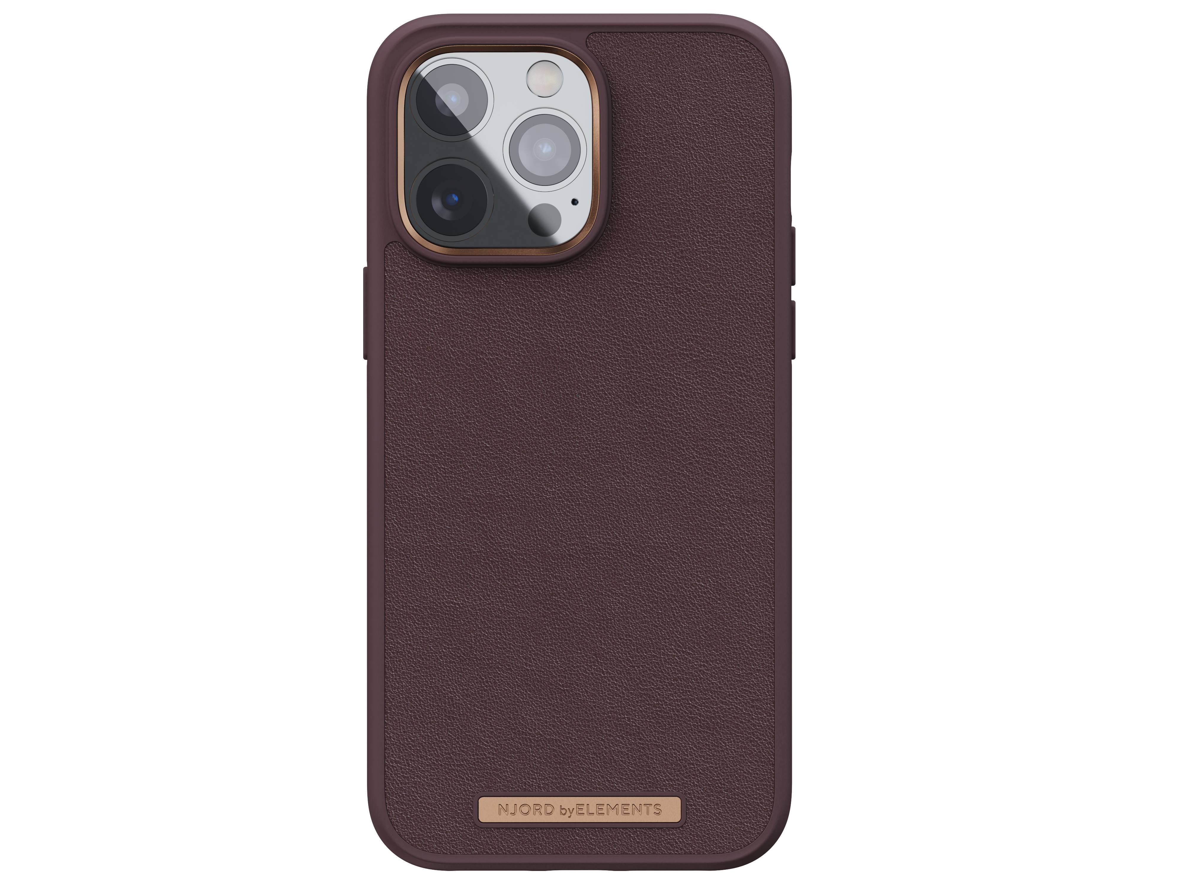 Rca Informatique - image du produit : IPHONE 14 PRO MAX CASE NJORD - GENUINE LEATHER BROWN