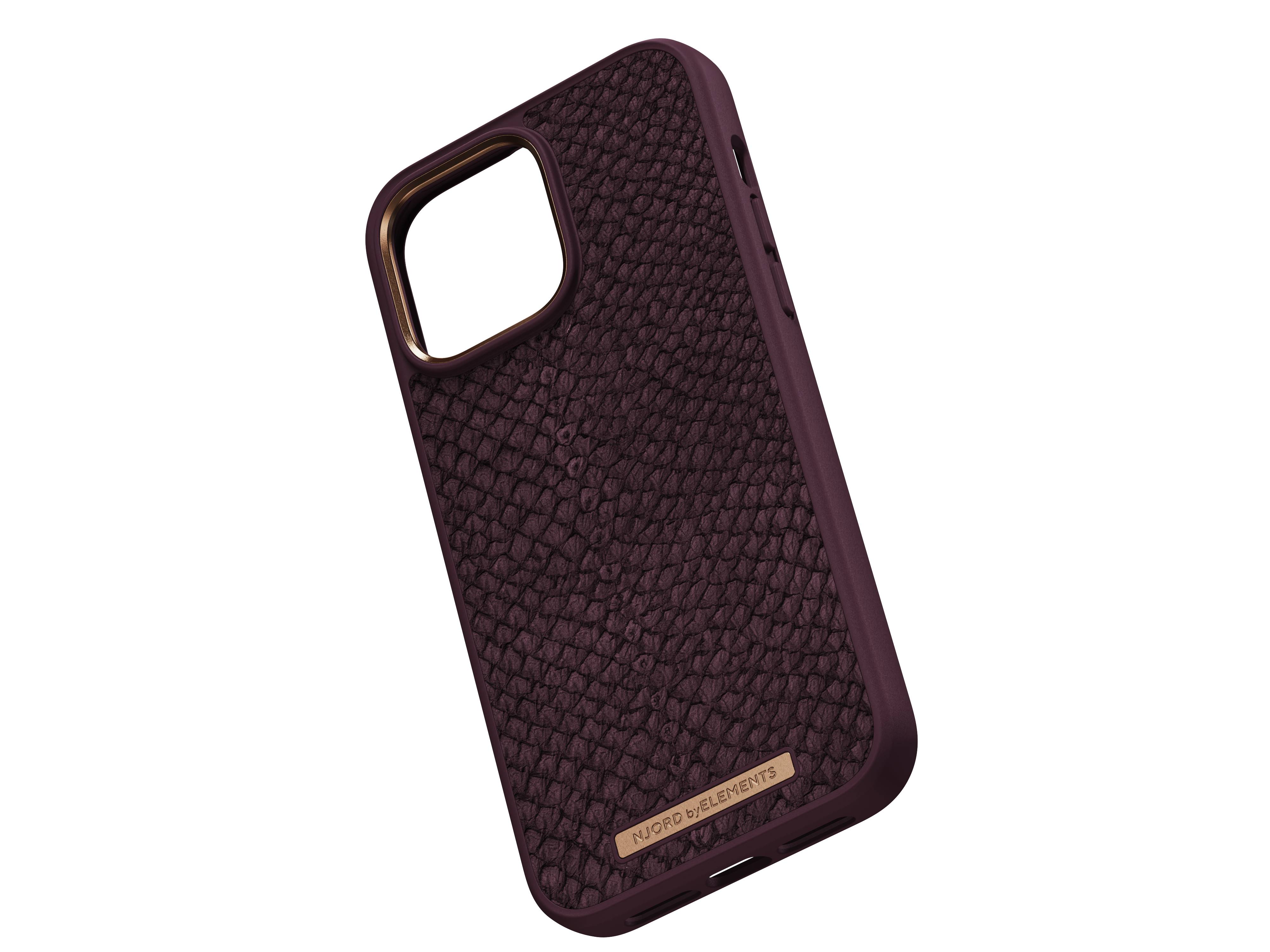 Rca Informatique - image du produit : NJORD SALMON LEATHER MAGSAFE CASE FOR IPHONE 14 PRO MAX RUST