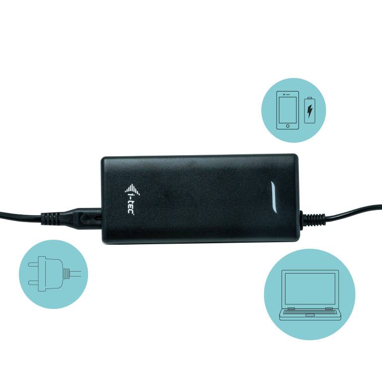 Rca Informatique - image du produit : I-TEC USB4 DUAL DOCK + CHARGER PD 80W + UNIVERSAL CHARGER 112W