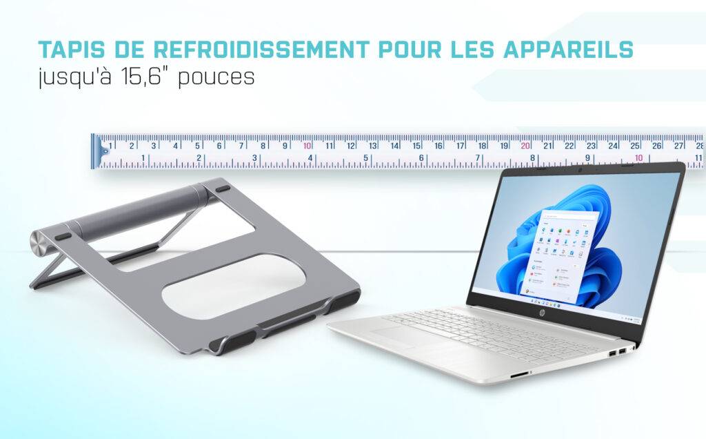 Rca Informatique - image du produit : I-TEC METAL COOLING PAD FOR NOTEBOOKS (UP-TO 15.6IN)