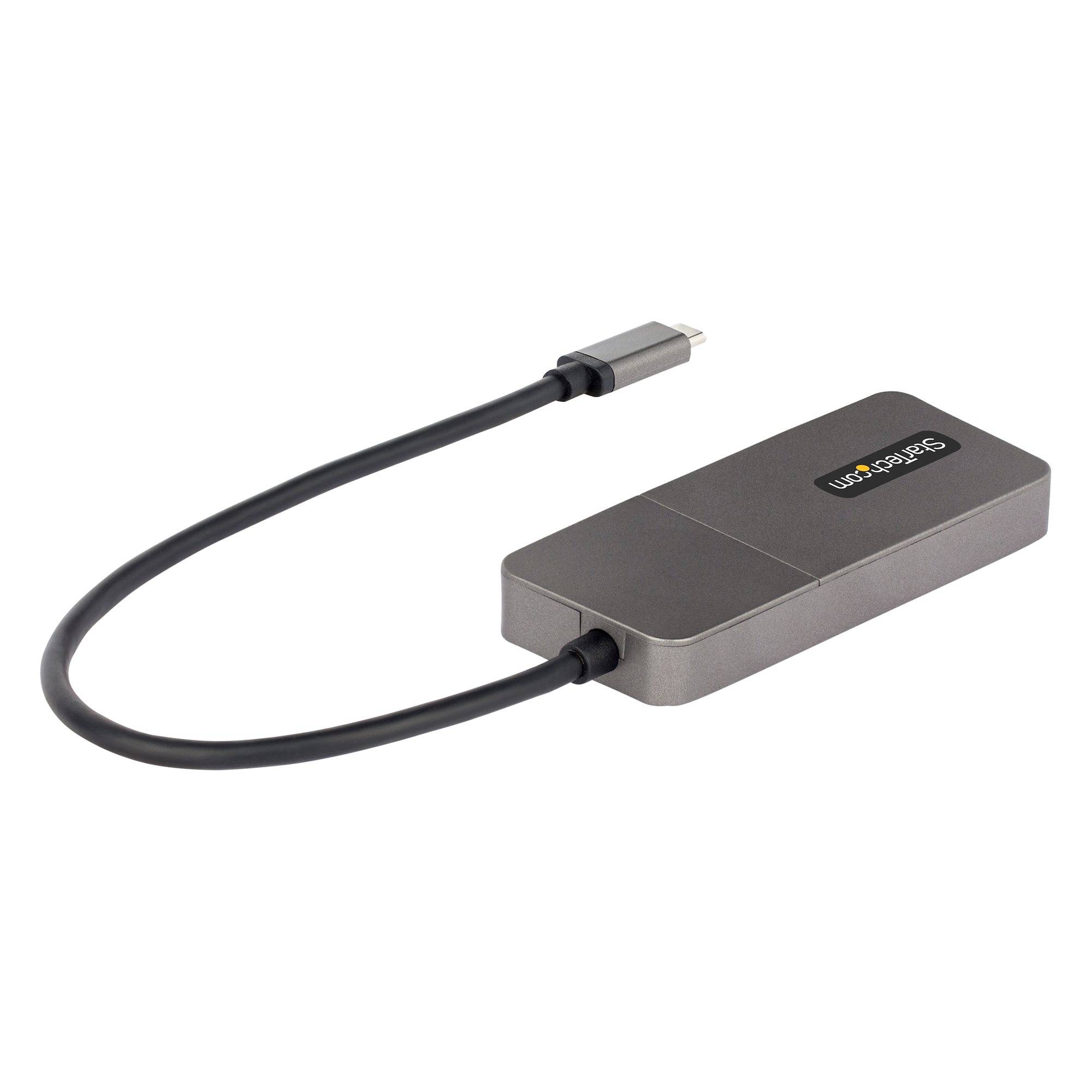 Rca Informatique - image du produit : 3 PORT USB-C MST HUB 3X HD MI 4K60HZ WITH DP 1.4  DSC