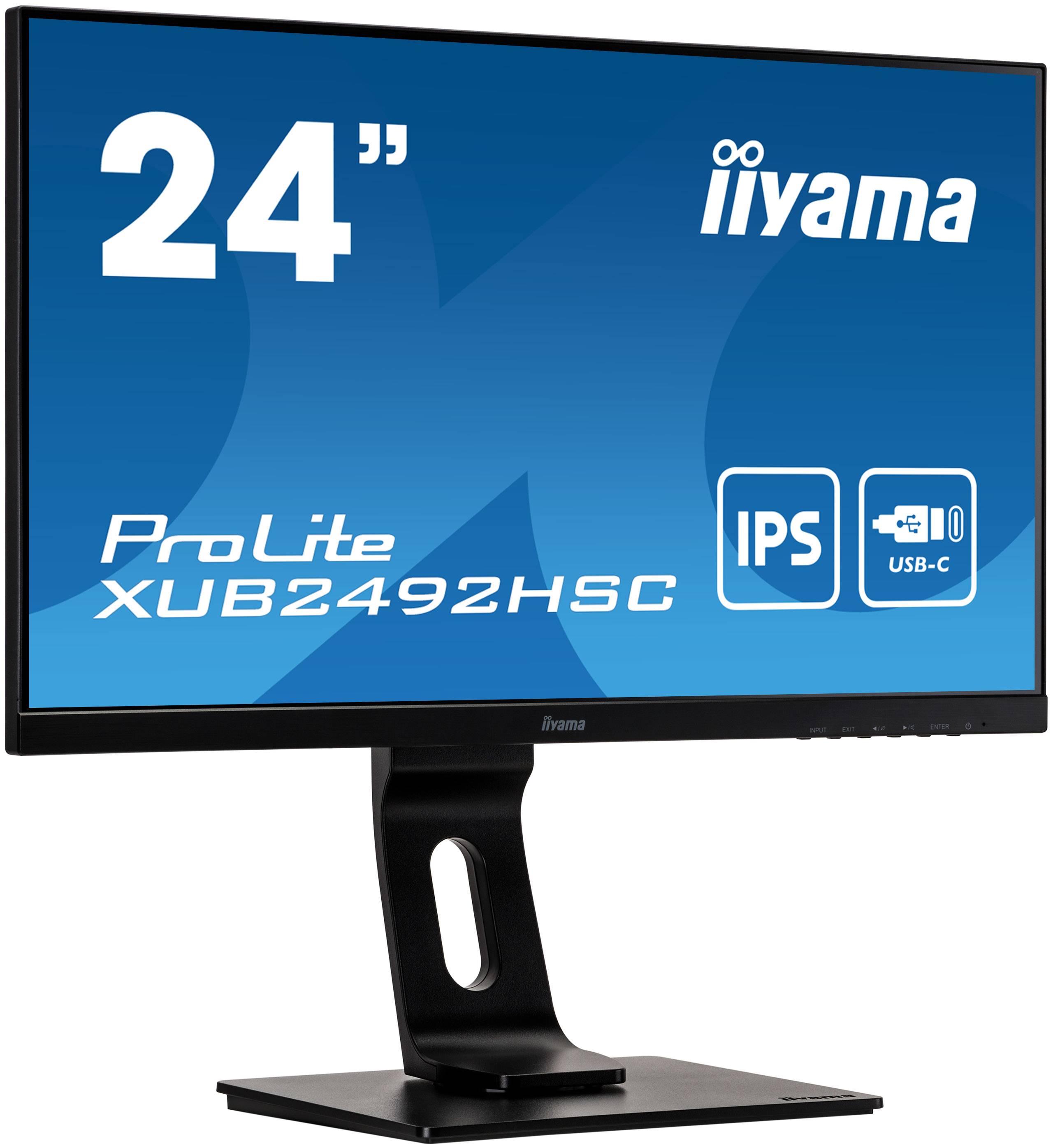 Rca Informatique - image du produit : 23.8IN LED 1920X1080 16:9 4MS XUB2492HSC-B1 1000:1 HDMI/DP/USB