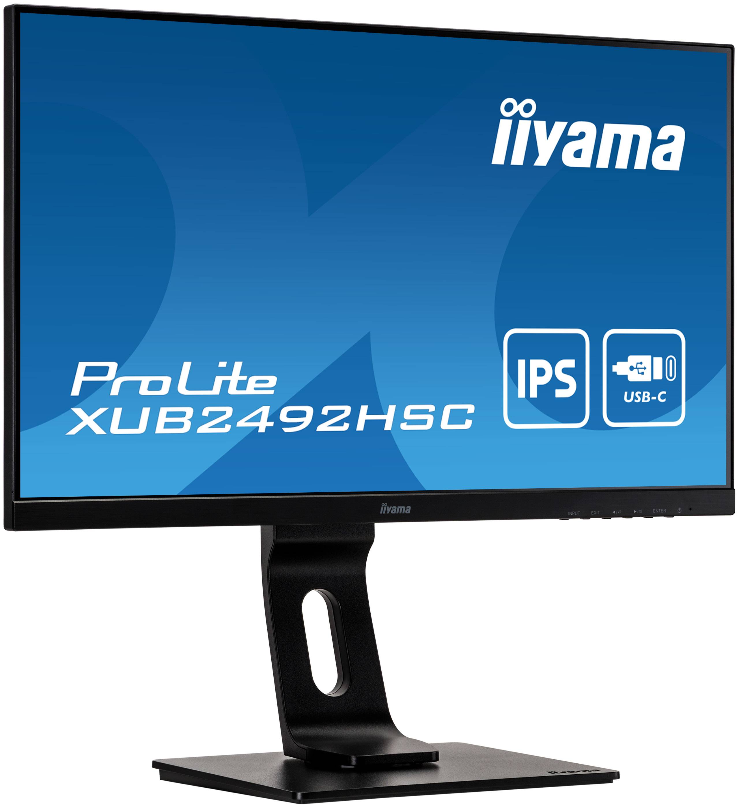 Rca Informatique - image du produit : 23.8IN LED 1920X1080 16:9 4MS XUB2492HSC-B1 1000:1 HDMI/DP/USB