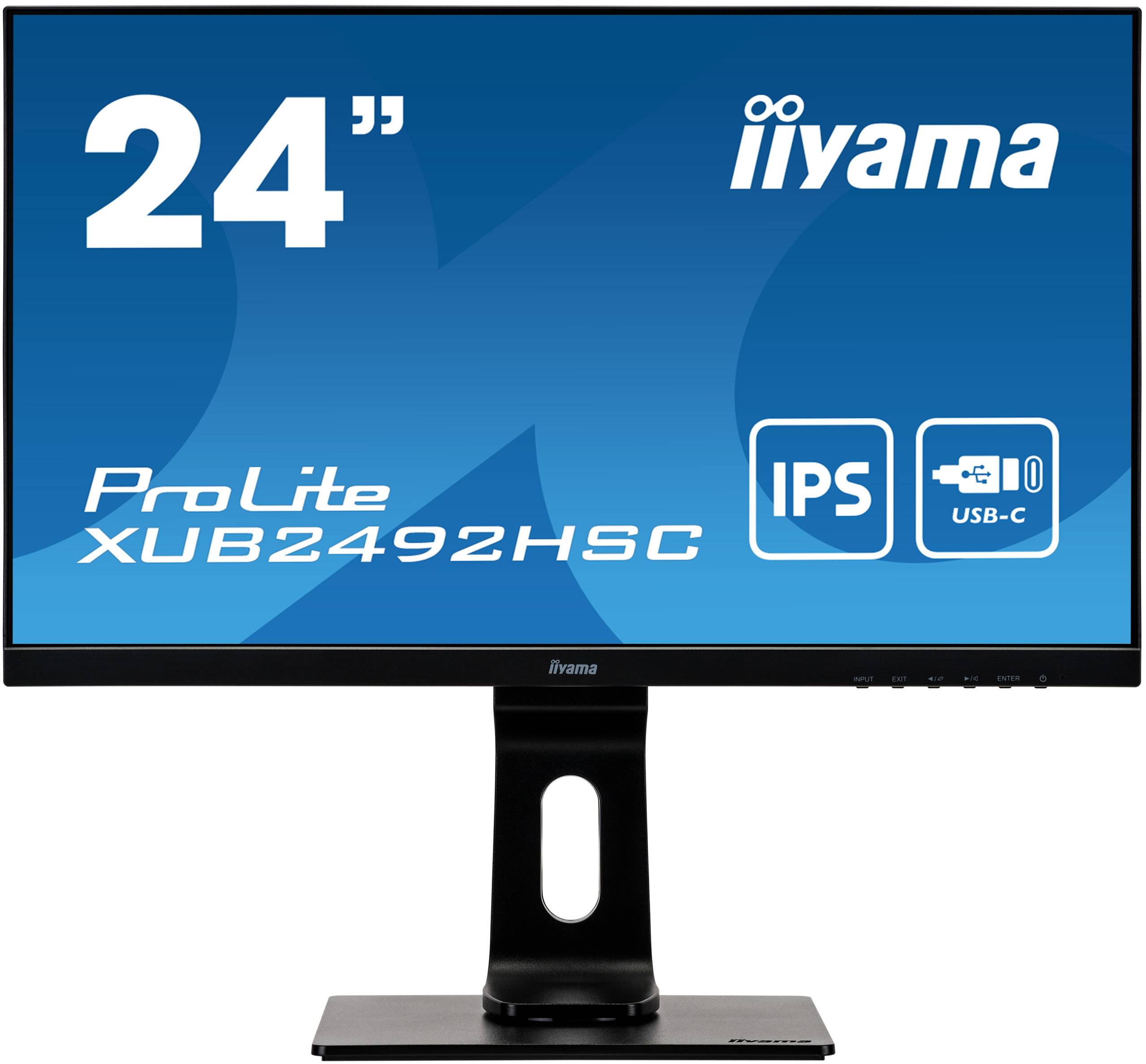 Rca Informatique - image du produit : 23.8IN LED 1920X1080 16:9 4MS XUB2492HSC-B1 1000:1 HDMI/DP/USB