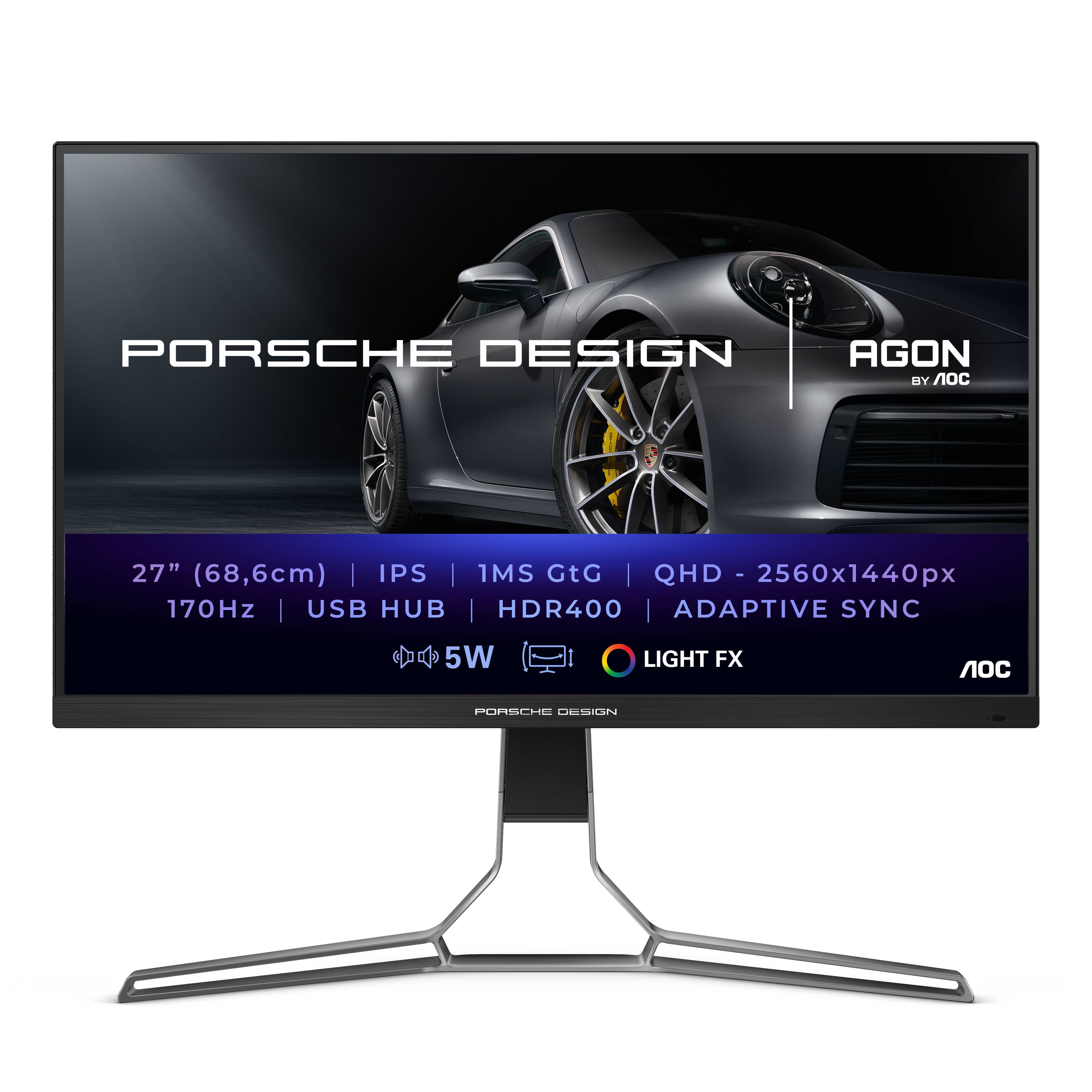 Rca Informatique - Image du produit : PD27S 27IN IPS QHD 170HZ 350CD/1MS/2HDMI/2DP/4USB/HAS