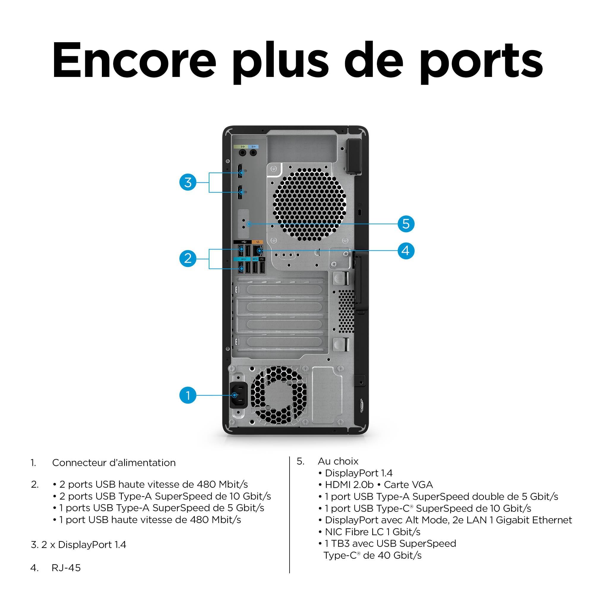 Rca Informatique - image du produit : Z2 G9 TWR I7-12700 32GB/1TB W11PRO NOOD