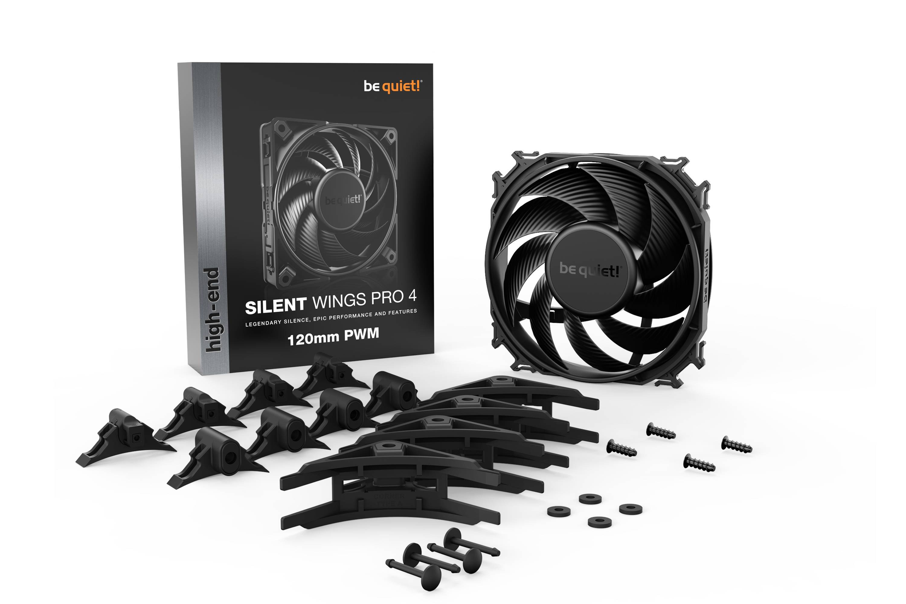 Rca Informatique - image du produit : SILENT WINGS PRO 4 120MM PWM .