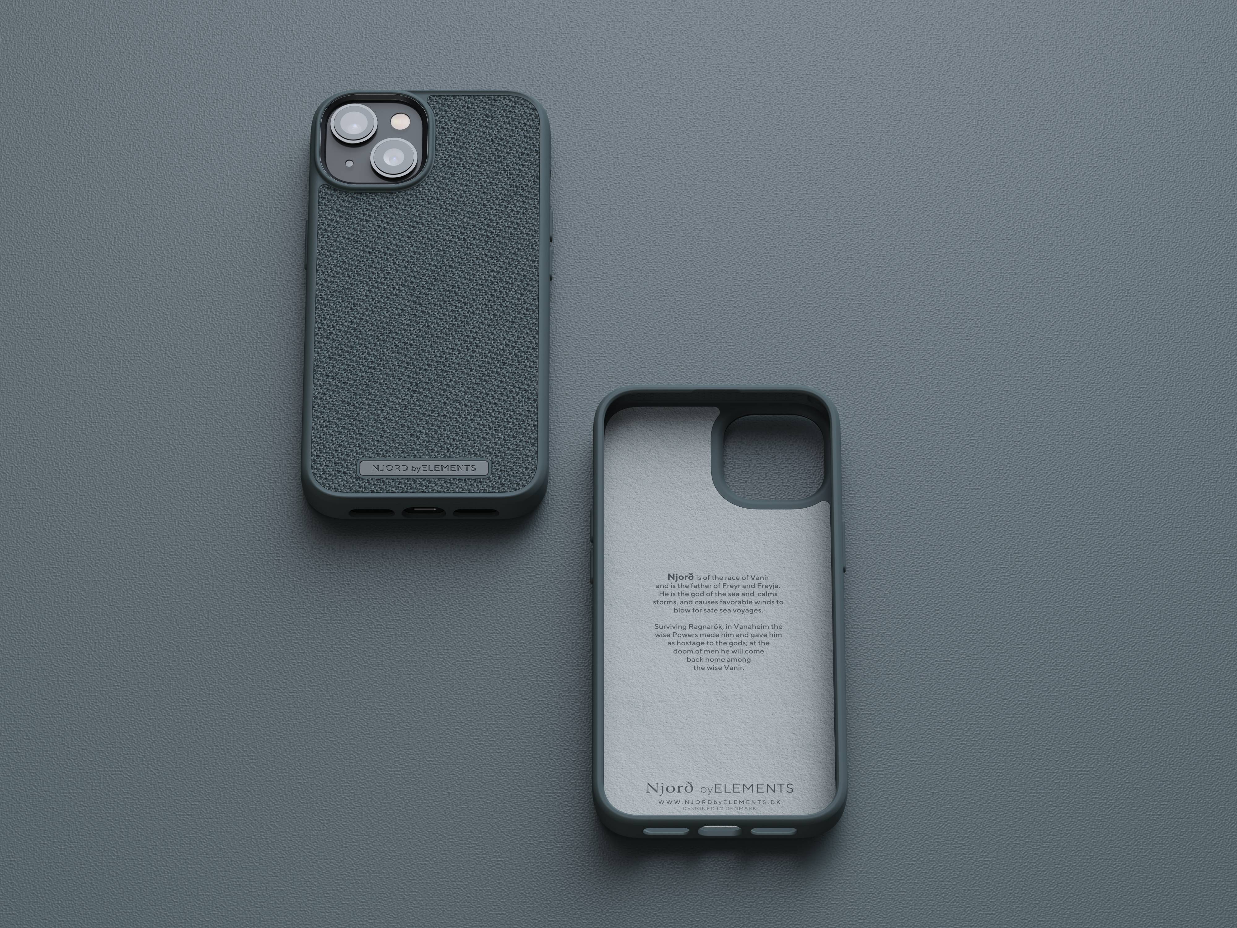 Rca Informatique - image du produit : NJORD FABRIC TONAL CASE IPHONE 14 DARK GREY