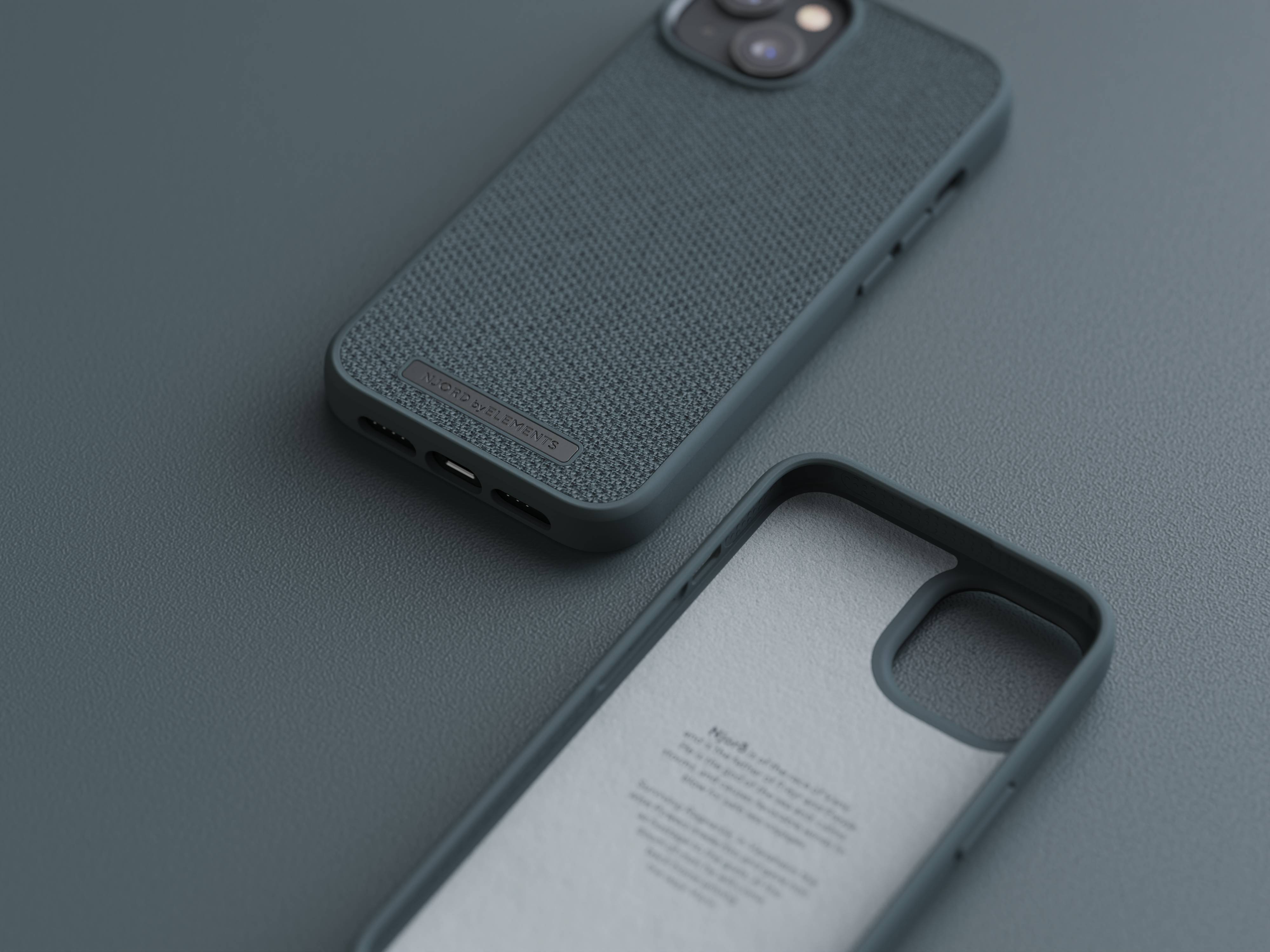 Rca Informatique - image du produit : NJORD FABRIC TONAL CASE IPHONE 14 DARK GREY