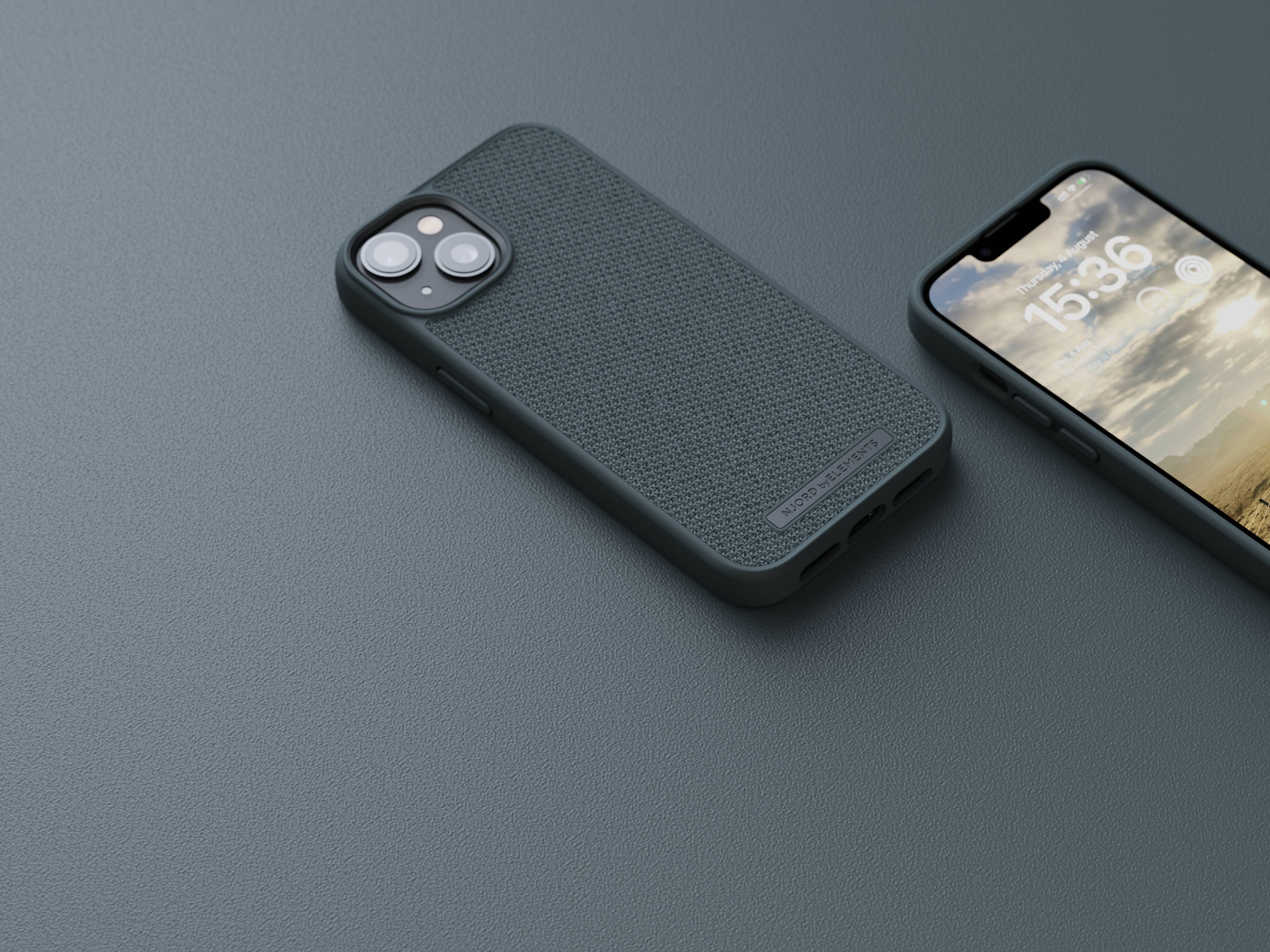 Rca Informatique - image du produit : NJORD FABRIC TONAL CASE IPHONE 14 DARK GREY