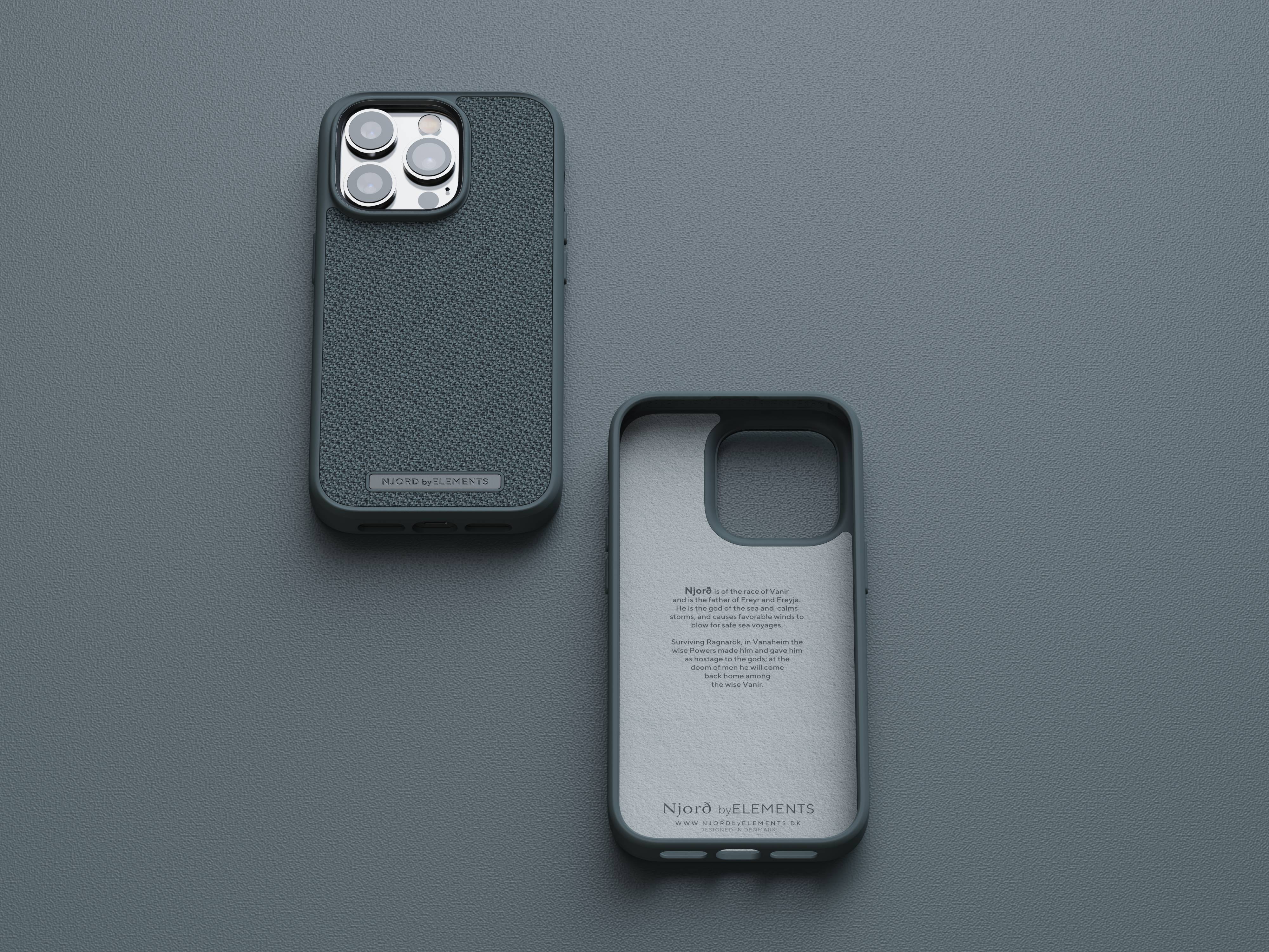 Rca Informatique - image du produit : NJORD FABRIC TONAL CASE IPHONE 14 PRO DARK GREY