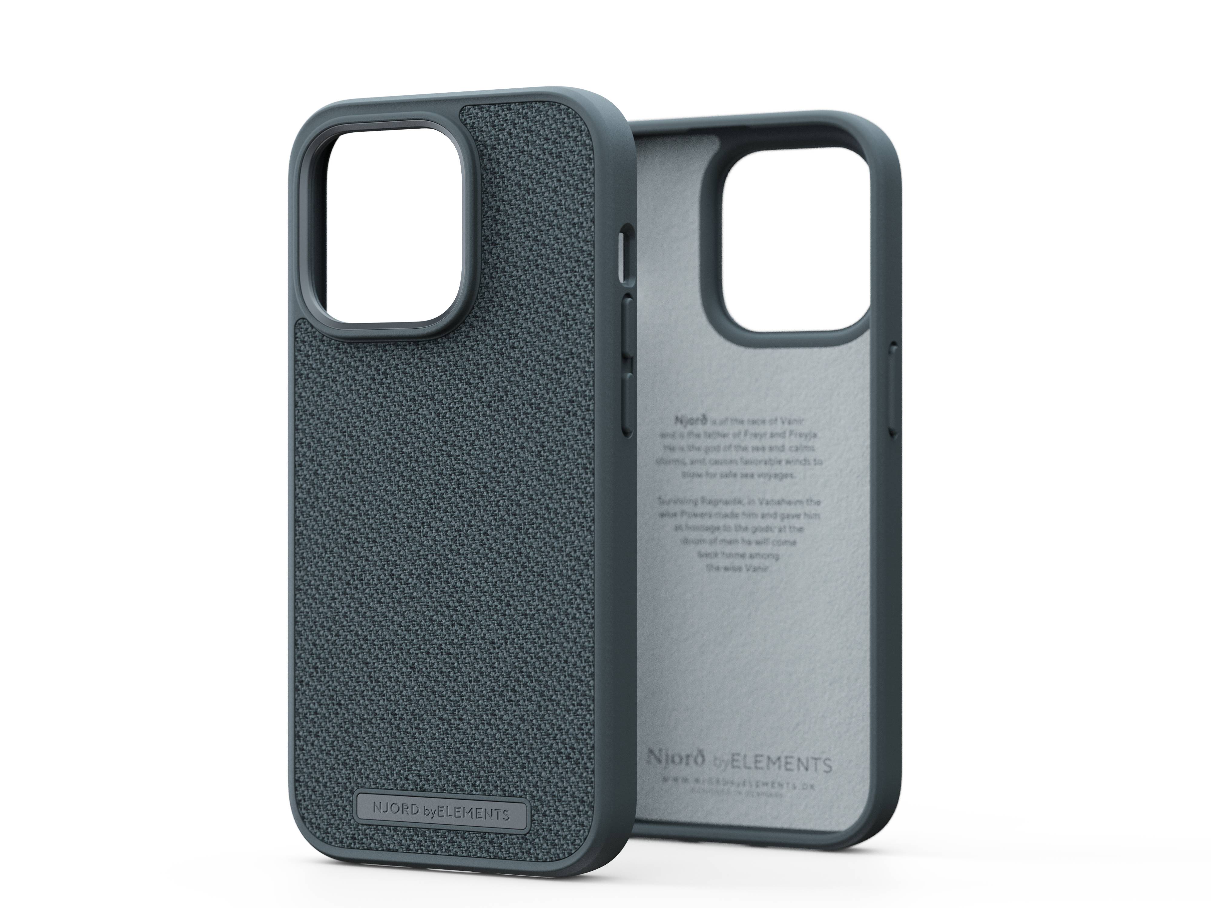 Rca Informatique - image du produit : NJORD FABRIC TONAL CASE IPHONE 14 PRO DARK GREY