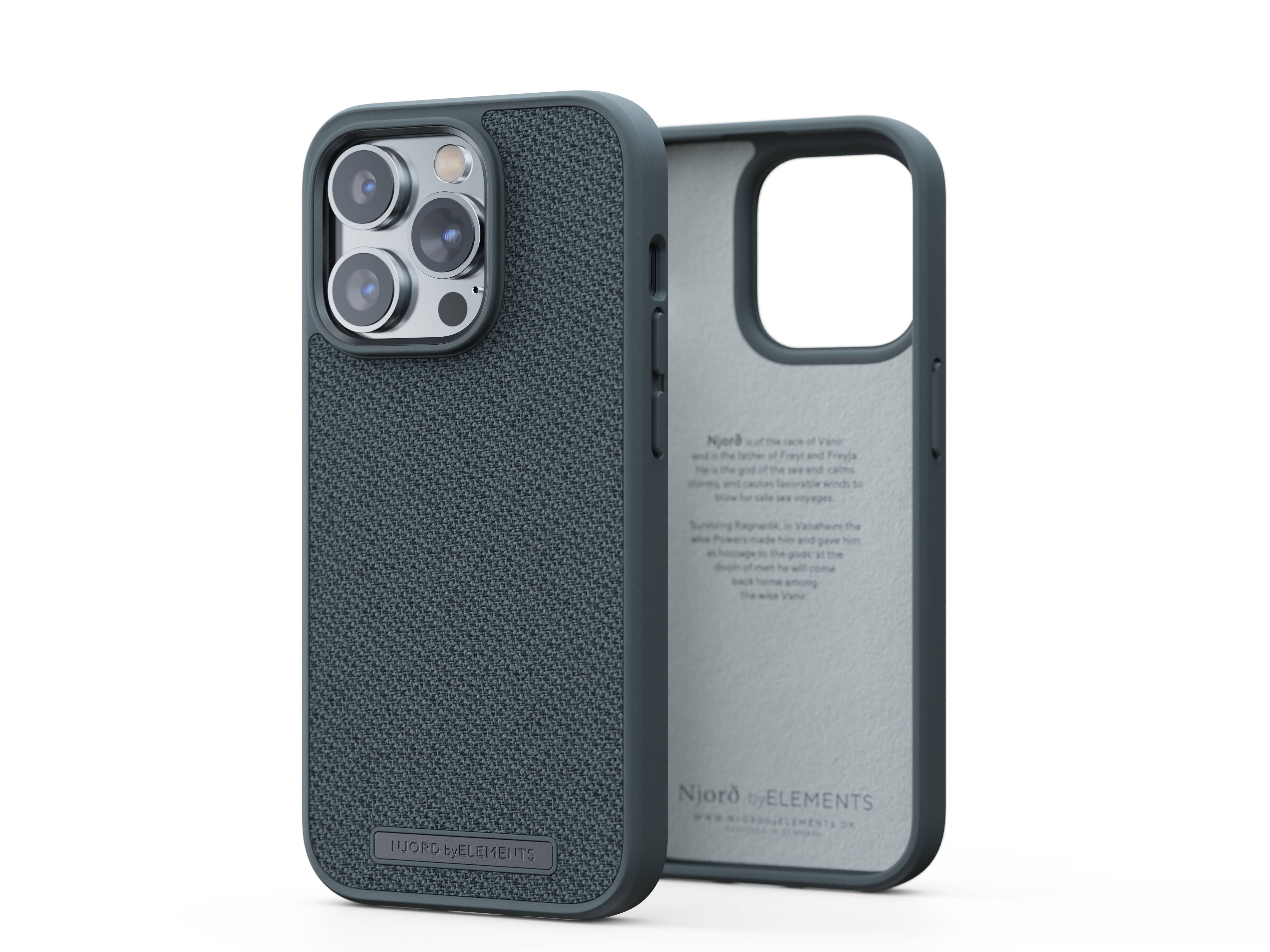 Rca Informatique - image du produit : NJORD FABRIC TONAL CASE IPHONE 14 PRO DARK GREY