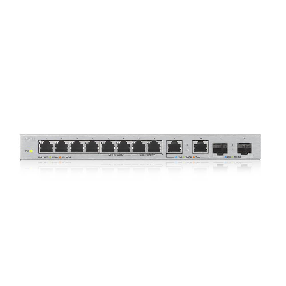 Rca Informatique - image du produit : XGS1010-12 V2 12-PORT GIGABIT UNMANAGED SWITCH WITH 8-PORT 1G