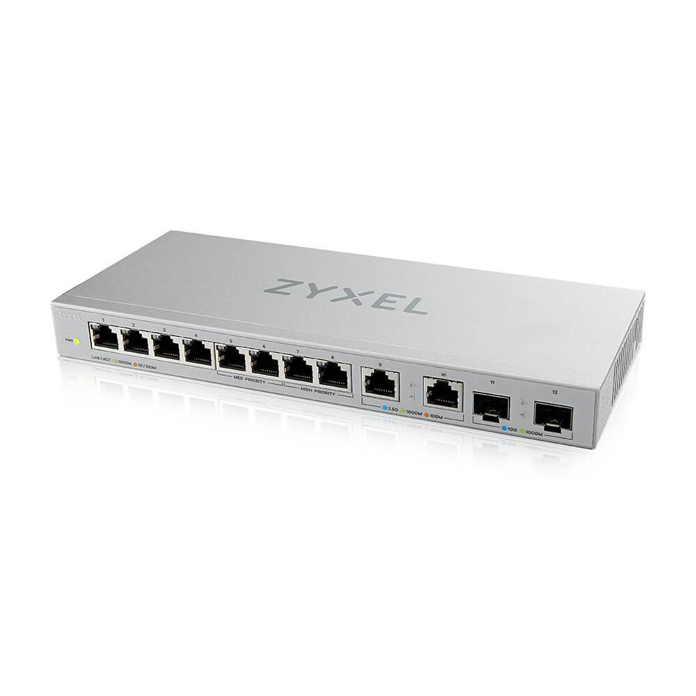 Rca Informatique - image du produit : XGS1010-12 V2 12-PORT GIGABIT UNMANAGED SWITCH WITH 8-PORT 1G