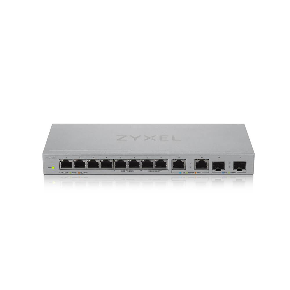 Rca Informatique - image du produit : XGS1010-12 V2 12-PORT GIGABIT UNMANAGED SWITCH WITH 8-PORT 1G