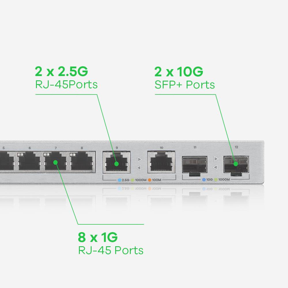 Rca Informatique - image du produit : XGS1210-12 V2 12-PORT MANAGED MULTIGIG SWITCH