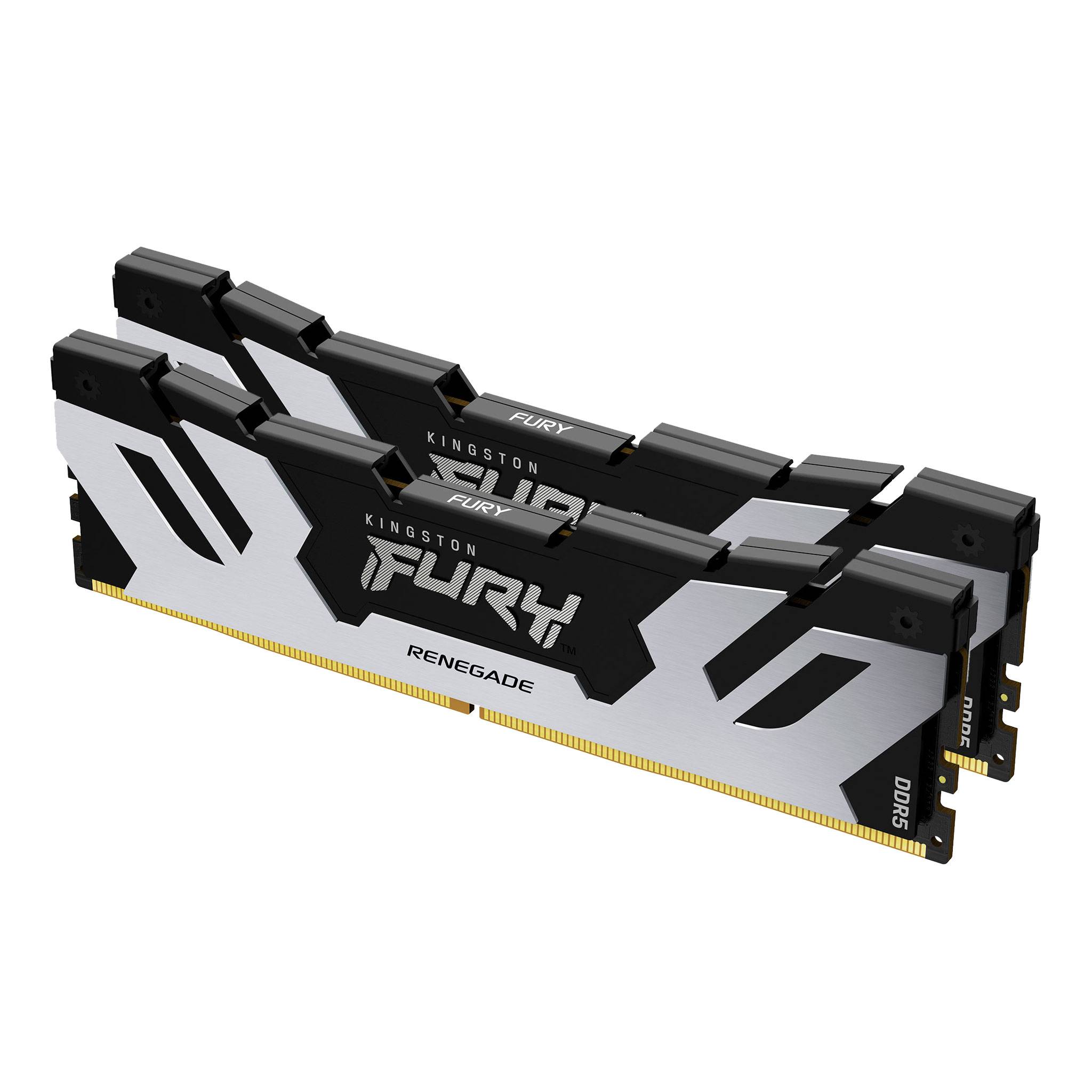 Rca Informatique - Image du produit : 64GB DDR5-6000MT/S CL32 DIMM (KIT OF 2)FURY RENEGADE SILV XMP