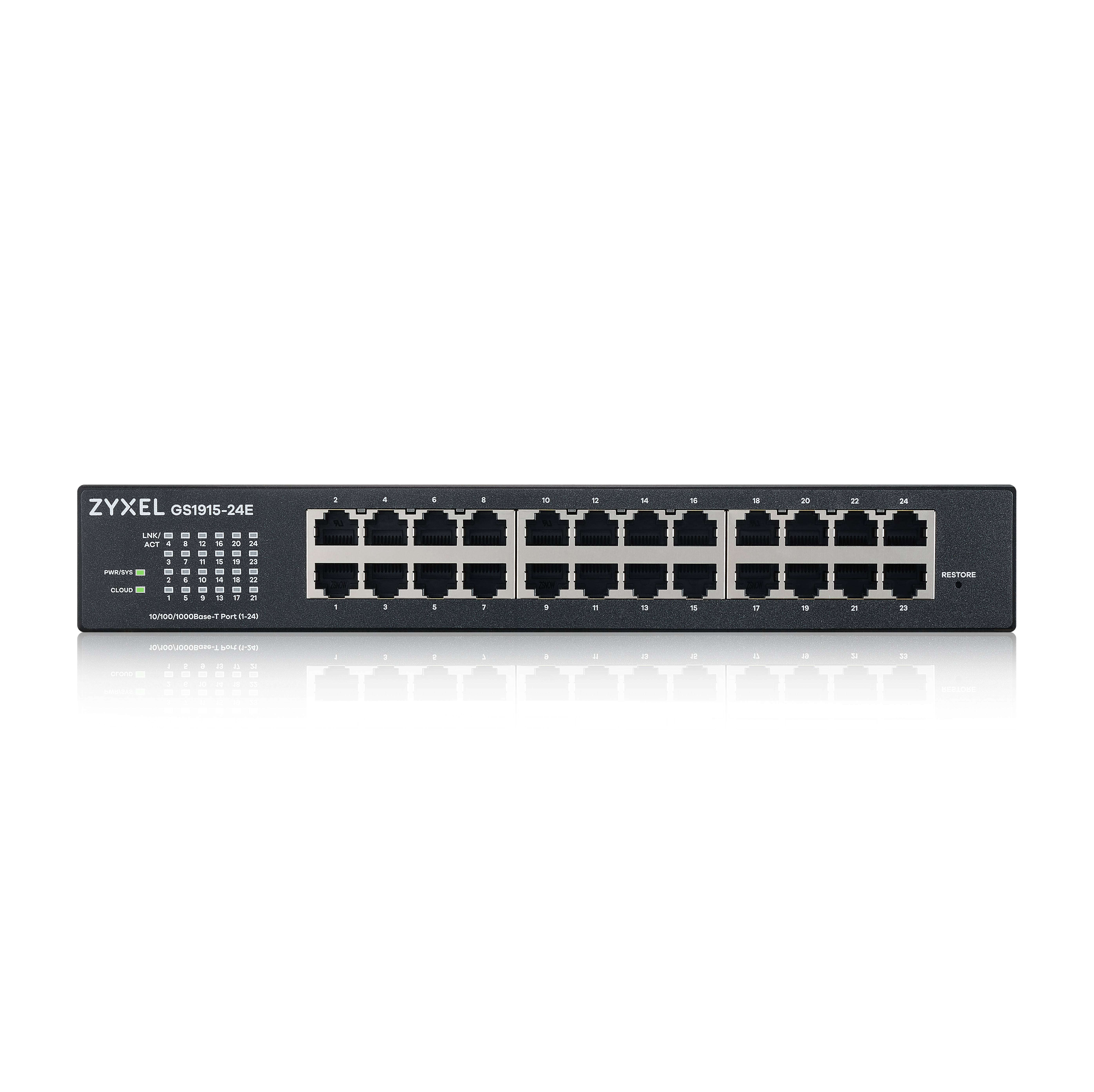 Rca Informatique - image du produit : GS1915-24E 24-PORT GBE SMART HYBRID MODE SWITCH