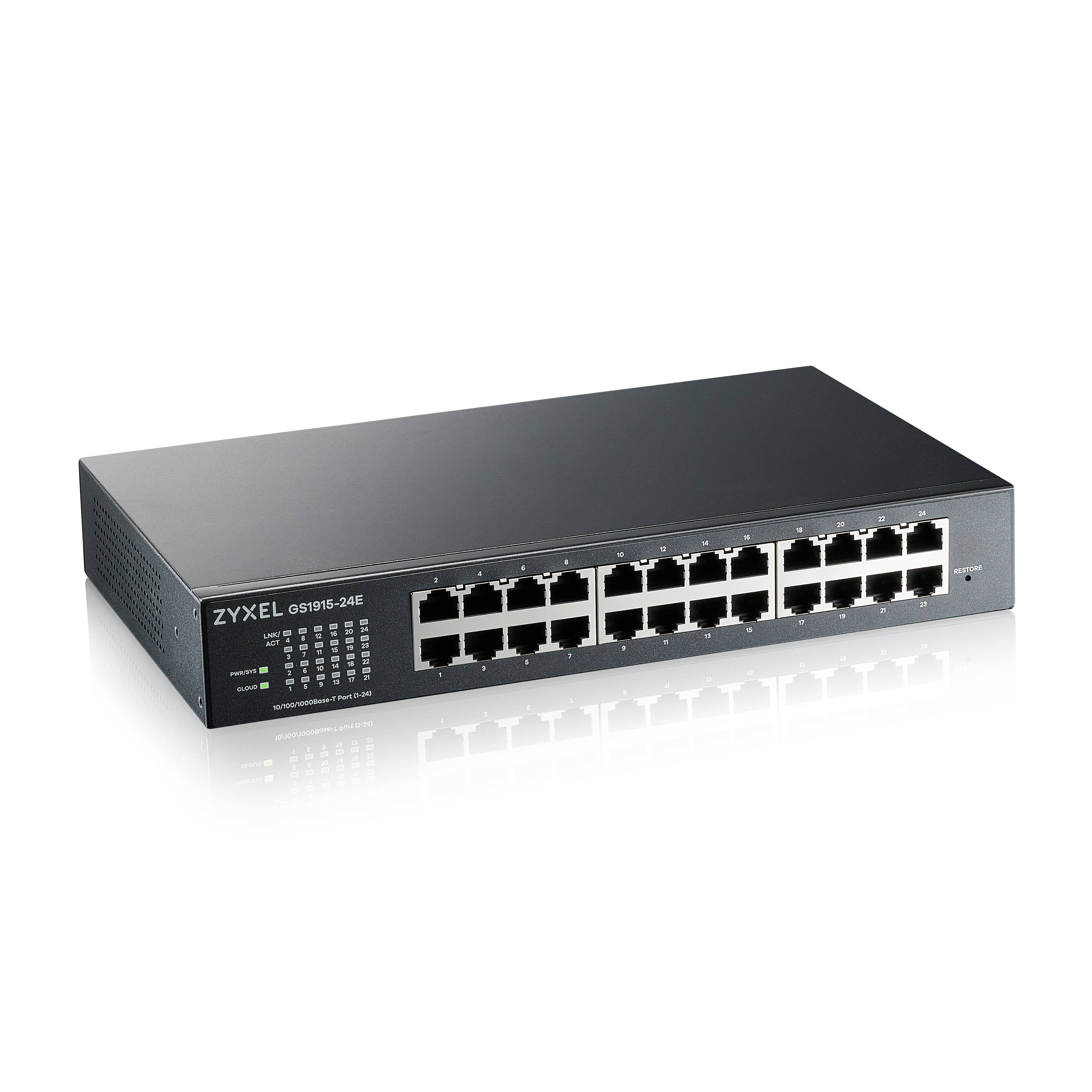 Rca Informatique - Image du produit : GS1915-24E 24-PORT GBE SMART HYBRID MODE SWITCH