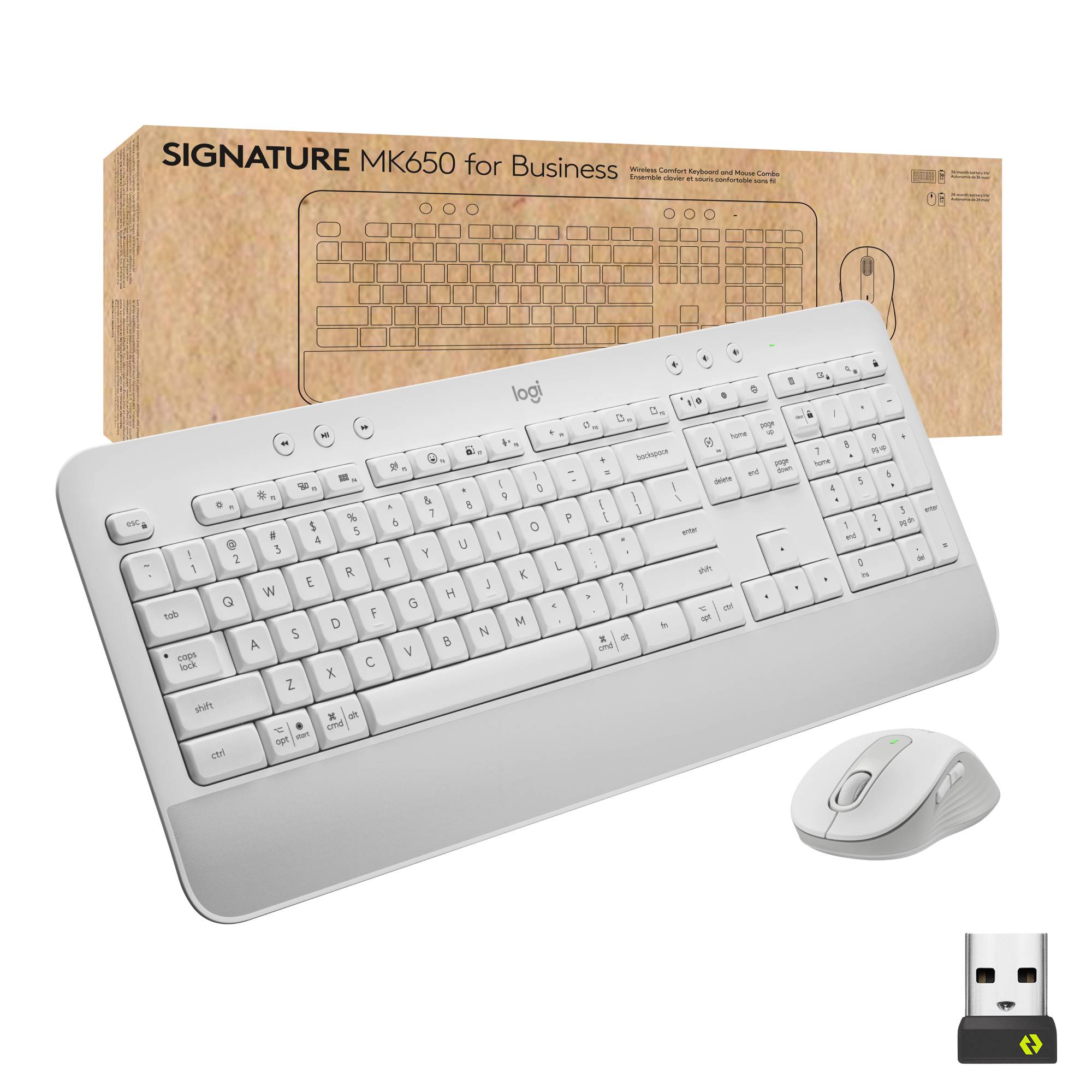 Rca Informatique - image du produit : MK650 FOR BUSINESS OFFWHITE - CH - CENTRAL